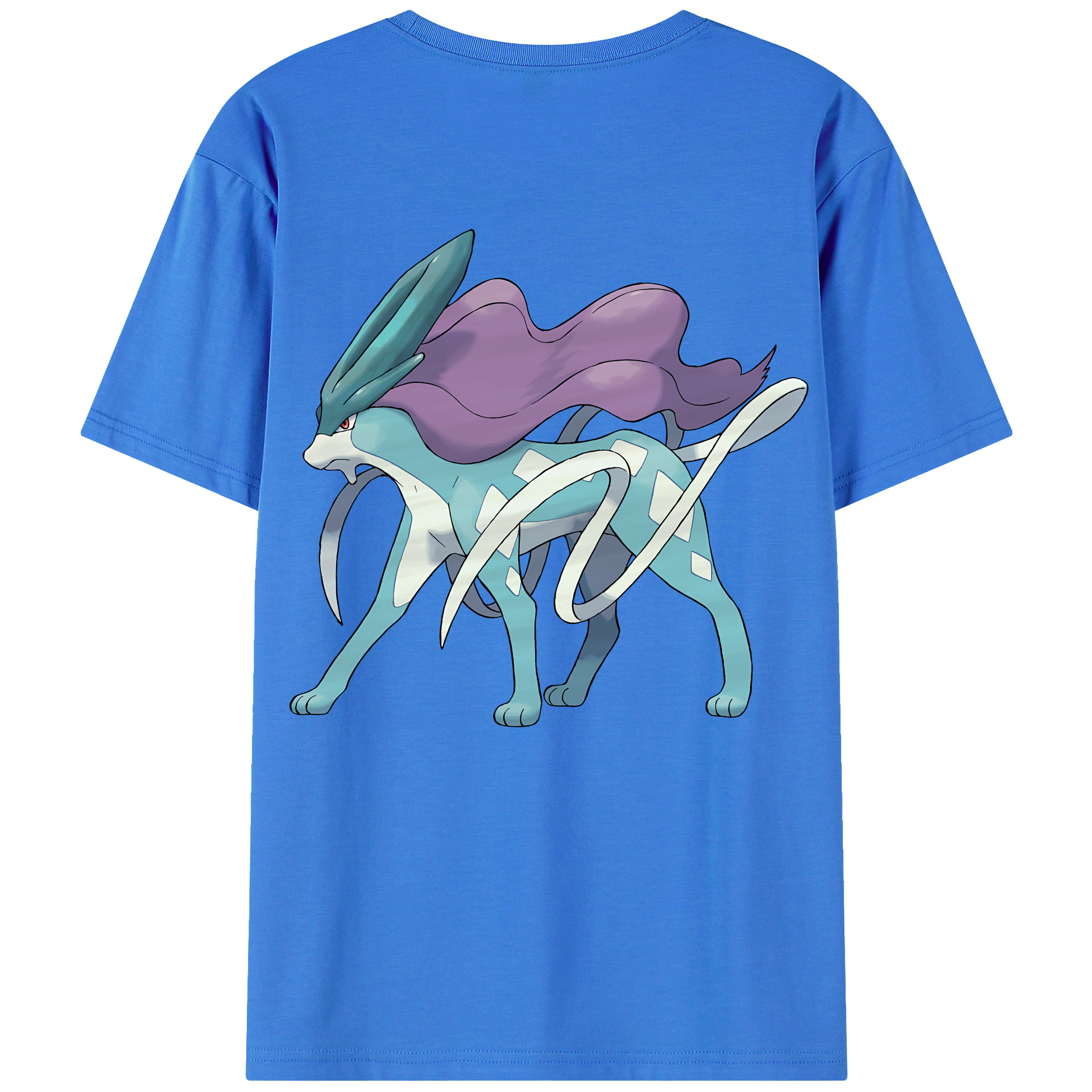 （画像用） ポケットモンスター Pokémon 綿100％ メンズ半袖Tシャツ（バックプリント） 通気性