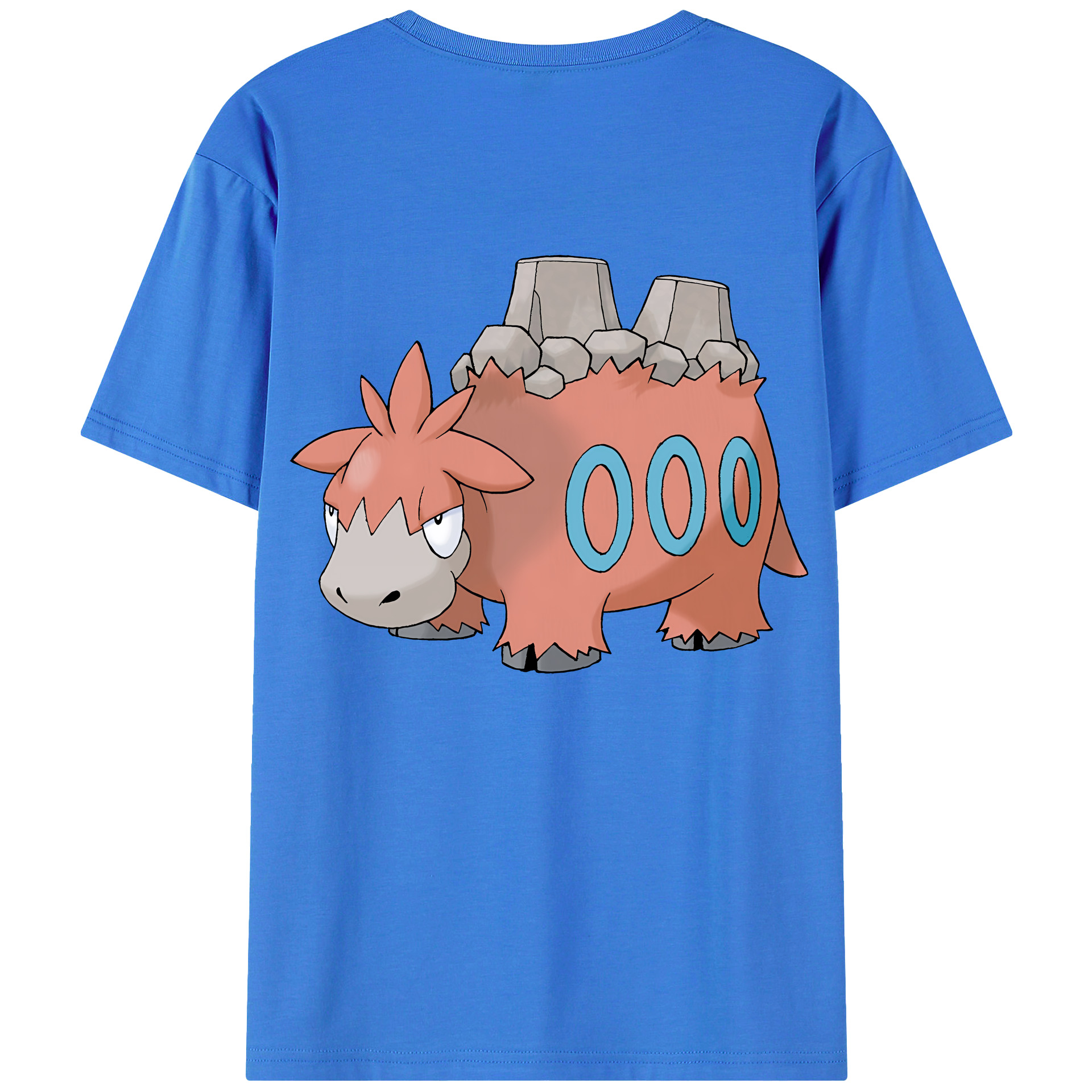 （画像用） ポケットモンスター Pokémon 綿100％ メンズ半袖Tシャツ（バックプリント） 通気性