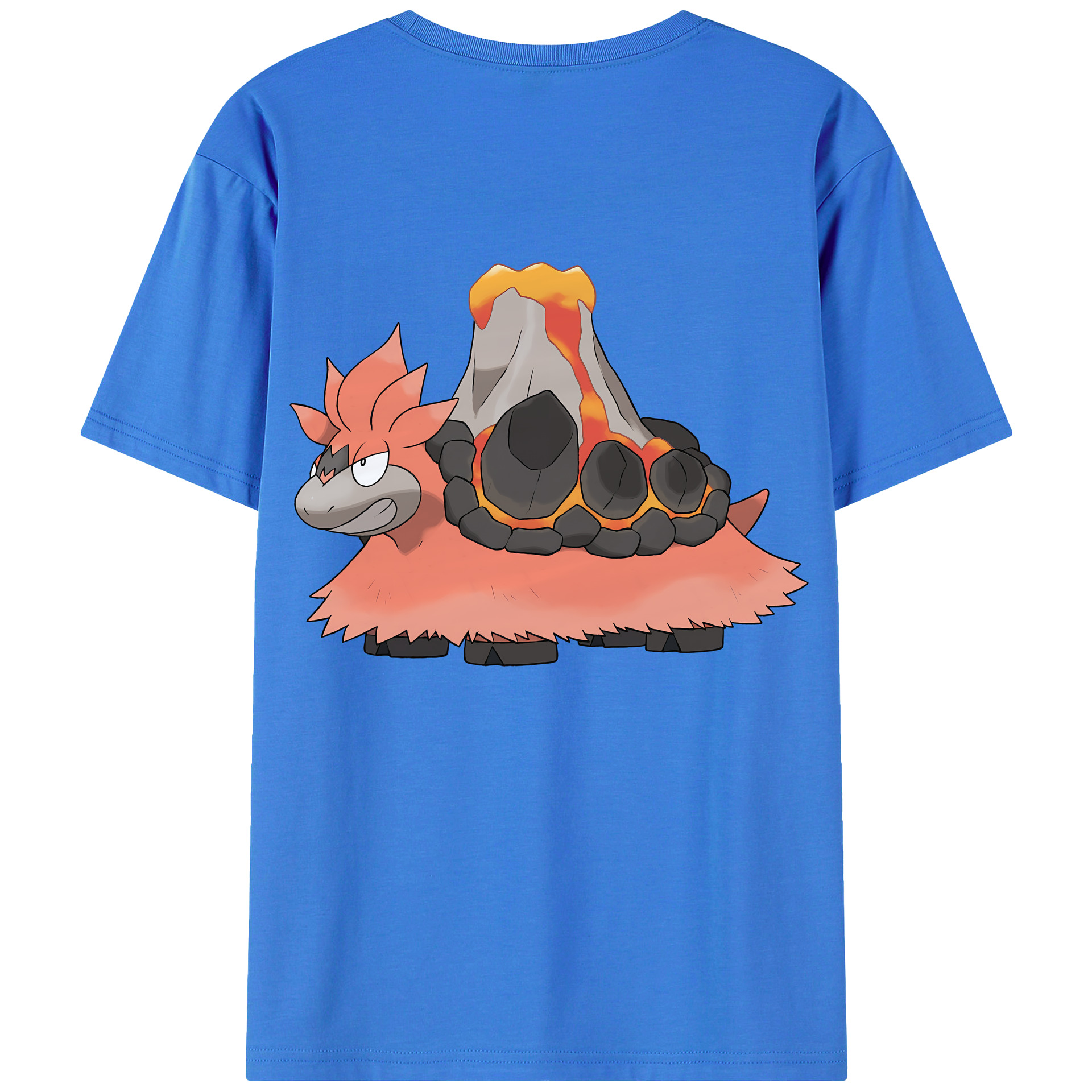 （画像用） ポケットモンスター Pokémon 綿100％ メンズ半袖Tシャツ（バックプリント） 通気性