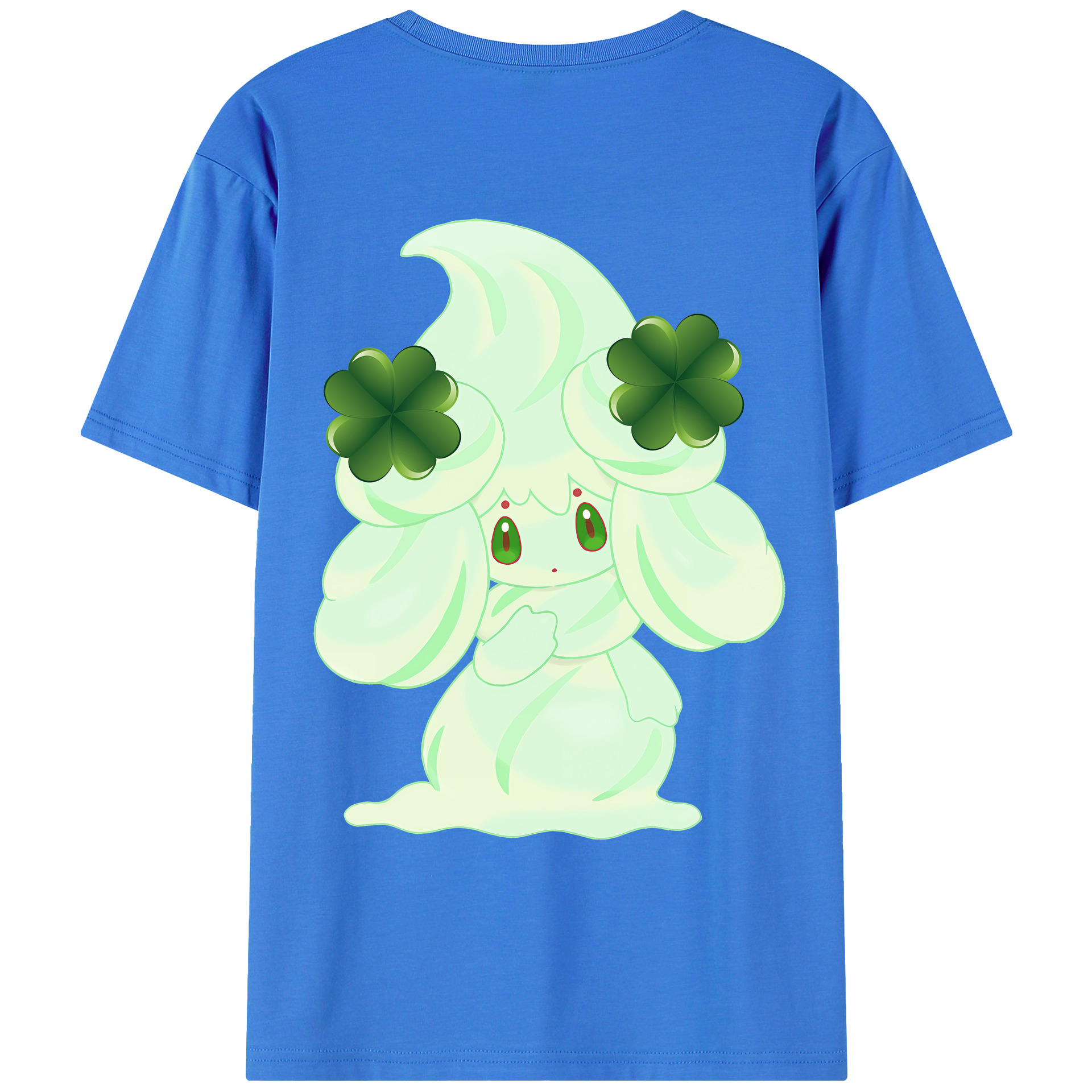 （画像用） ポケットモンスター Pokémon 綿100％ メンズ半袖Tシャツ（バックプリント） 通気性