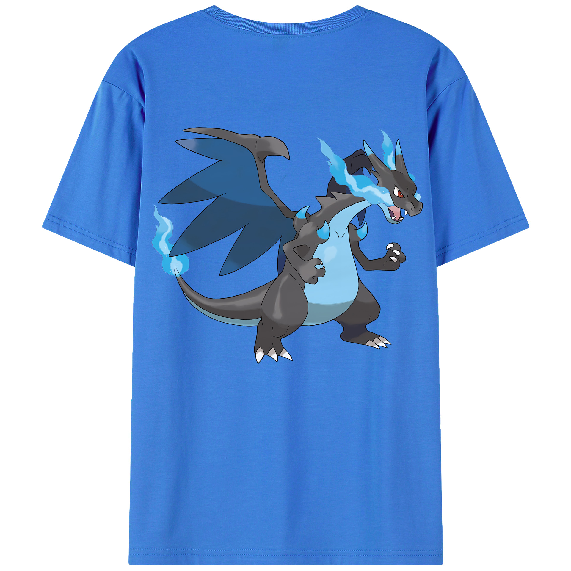 （画像用） ポケットモンスター Pokémon 綿100％ メンズ半袖Tシャツ（バックプリント） 通気性