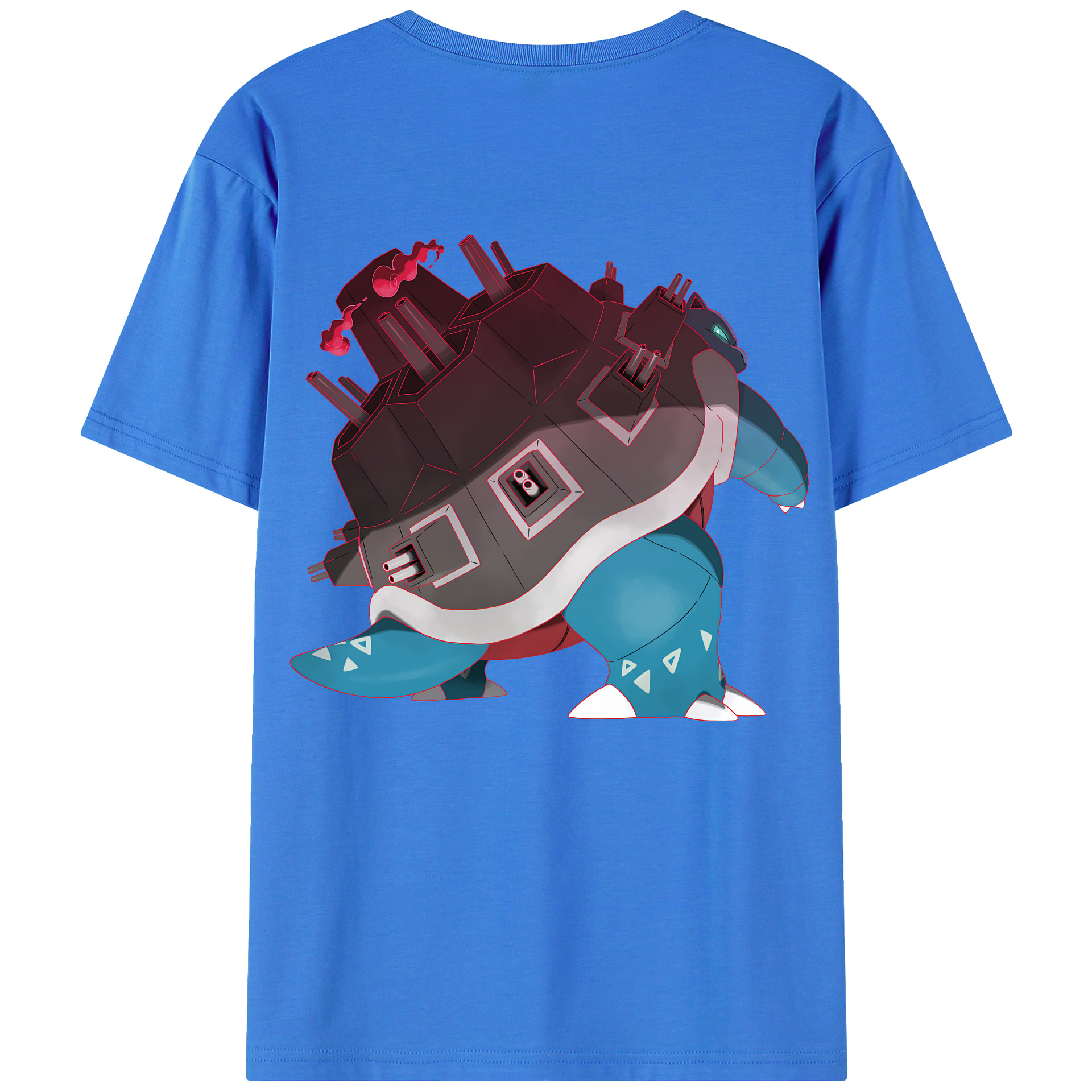 （画像用） ポケットモンスター Pokémon 綿100％ メンズ半袖Tシャツ（バックプリント） 通気性