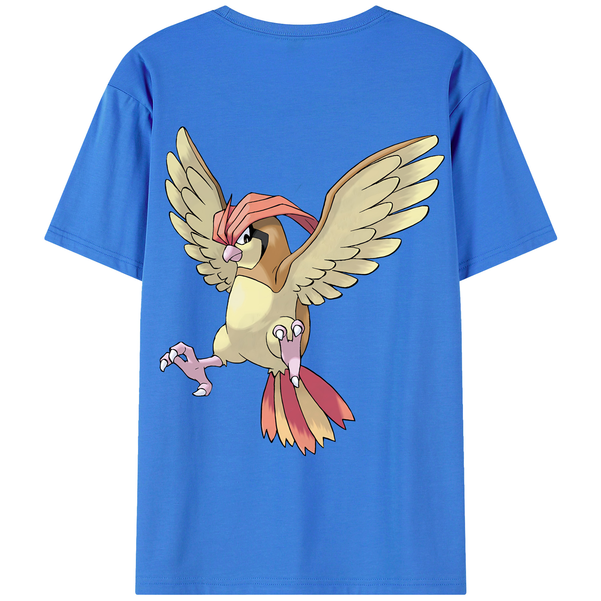 （画像用） ポケットモンスター Pokémon 綿100％ メンズ半袖Tシャツ（バックプリント） 通気性