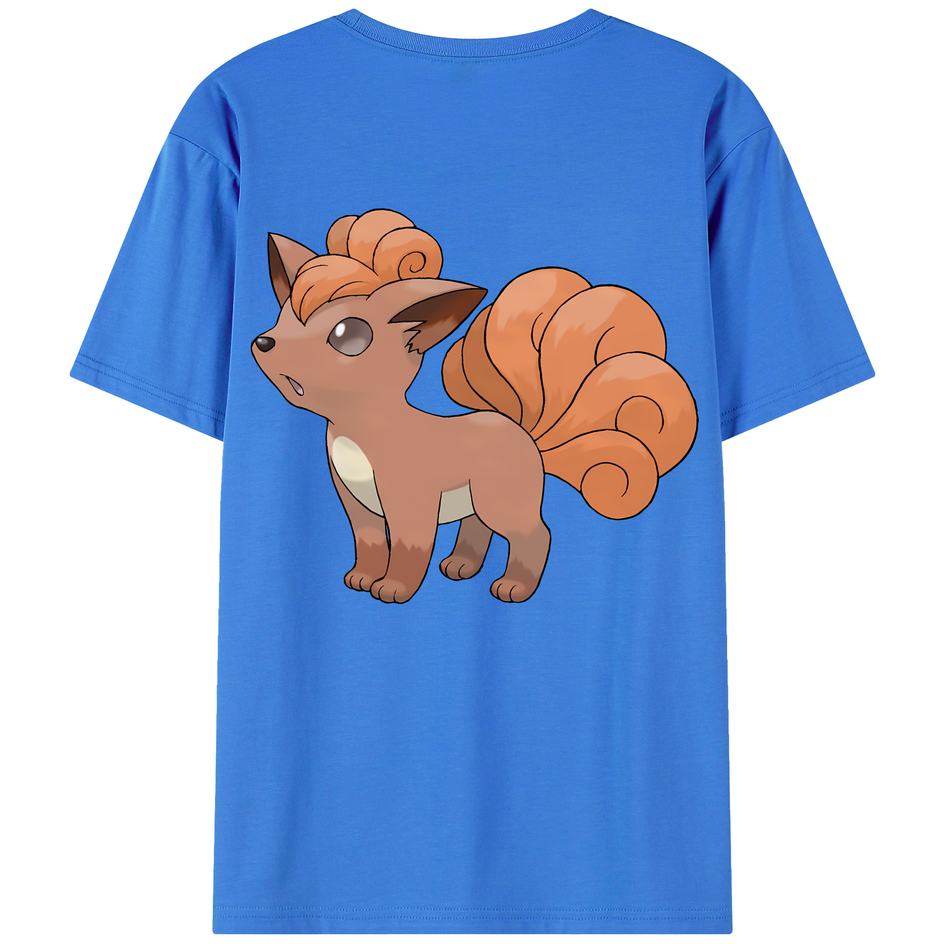 （画像用） ポケットモンスター Pokémon 綿100％ メンズ半袖Tシャツ（バックプリント） 通気性