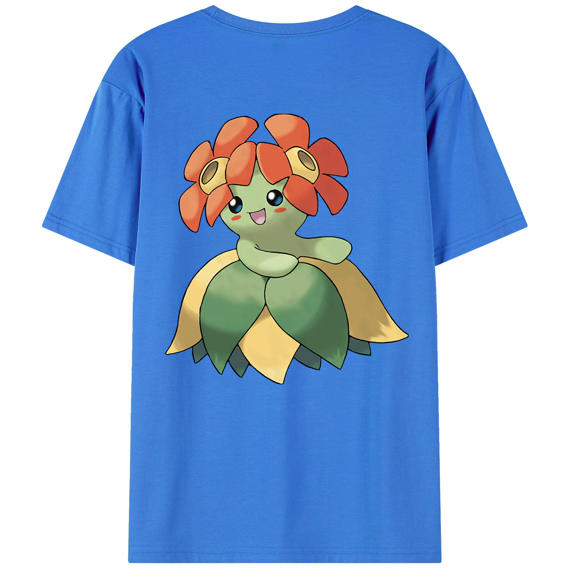 （画像用） ポケットモンスター Pokémon 綿100％ メンズ半袖Tシャツ（バックプリント） 通気性
