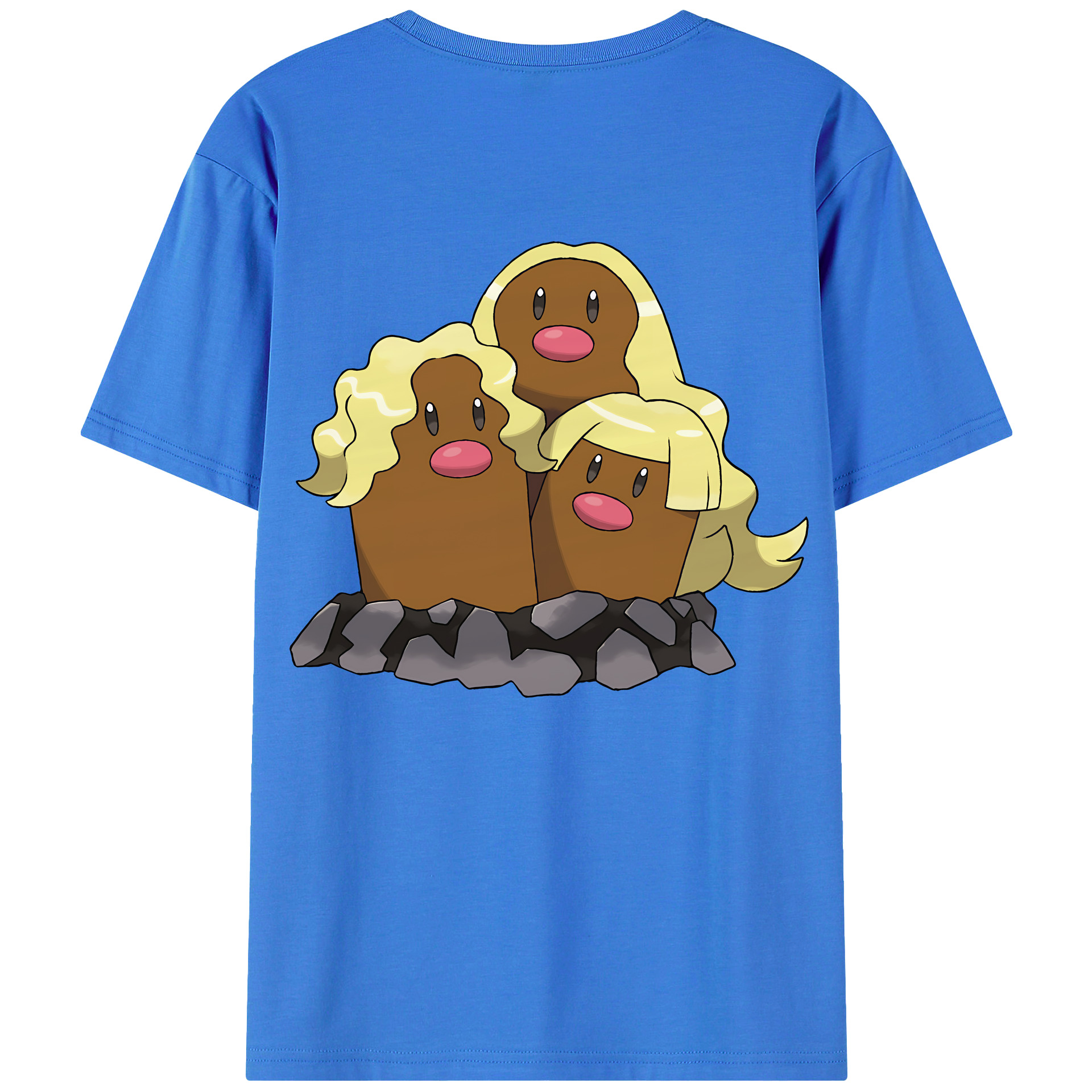 （画像用） ポケットモンスター Pokémon 綿100％ メンズ半袖Tシャツ（バックプリント） 通気性