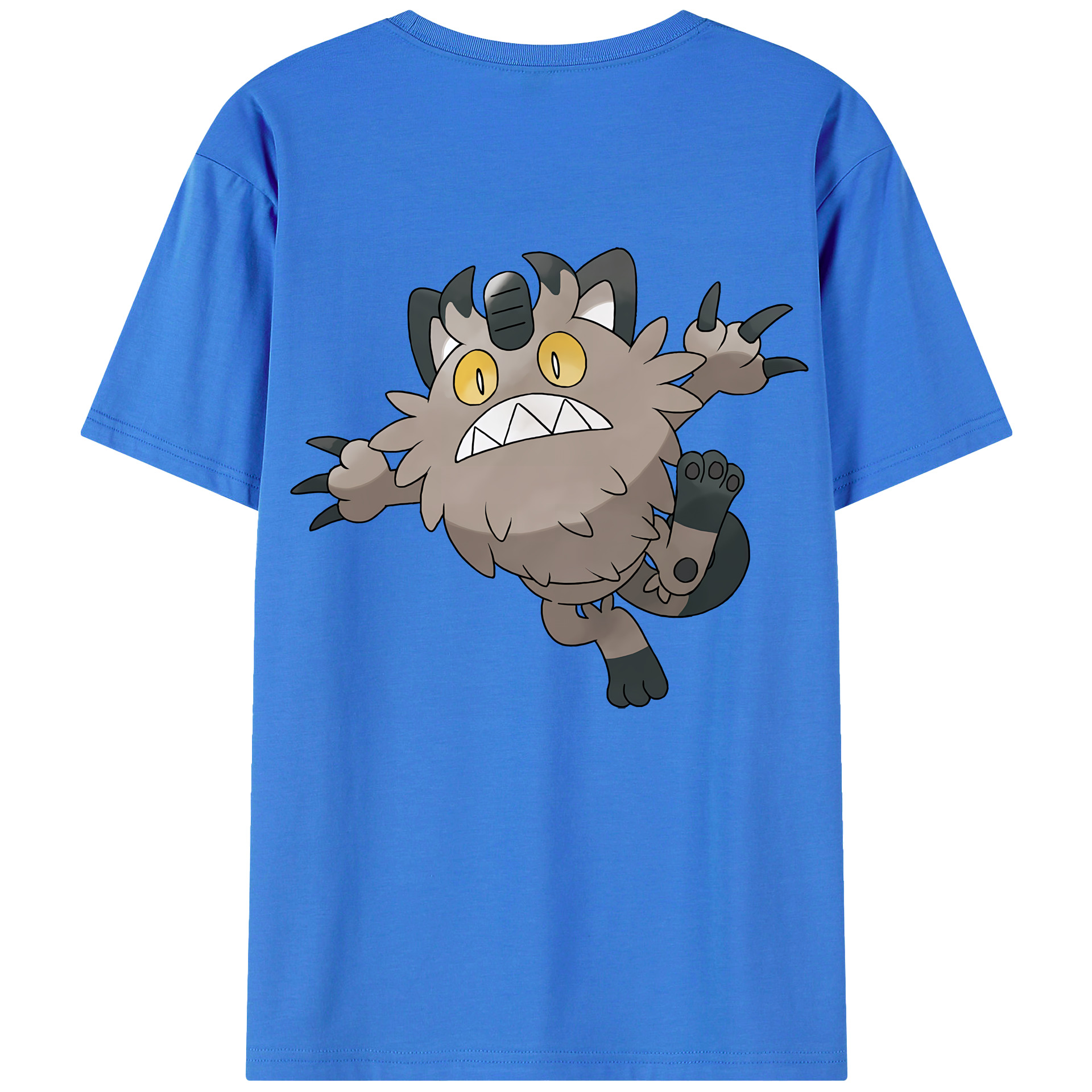 （画像用） ポケットモンスター Pokémon 綿100％ メンズ半袖Tシャツ（バックプリント） 通気性