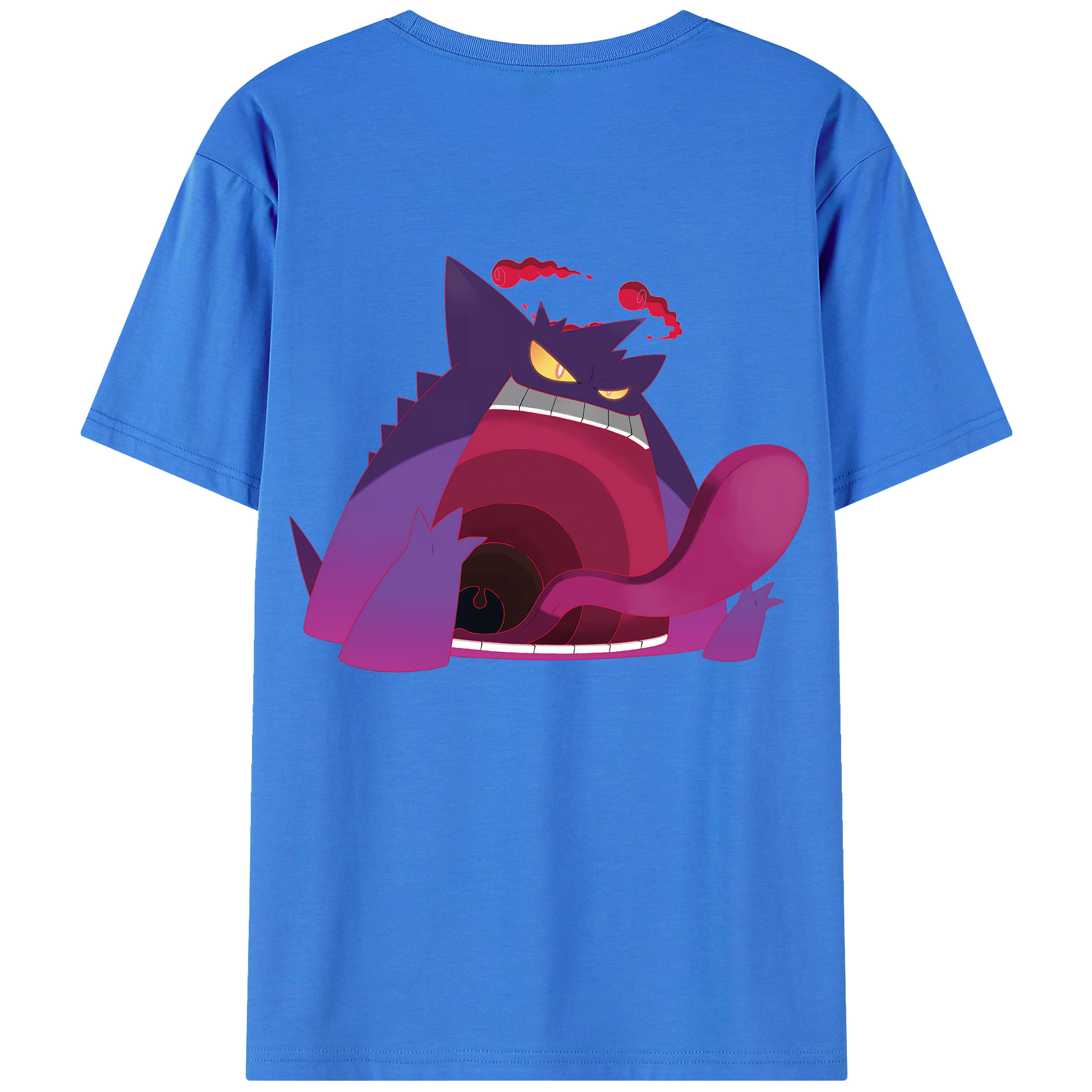 （画像用） ポケットモンスター Pokémon 綿100％ メンズ半袖Tシャツ（バックプリント） 通気性