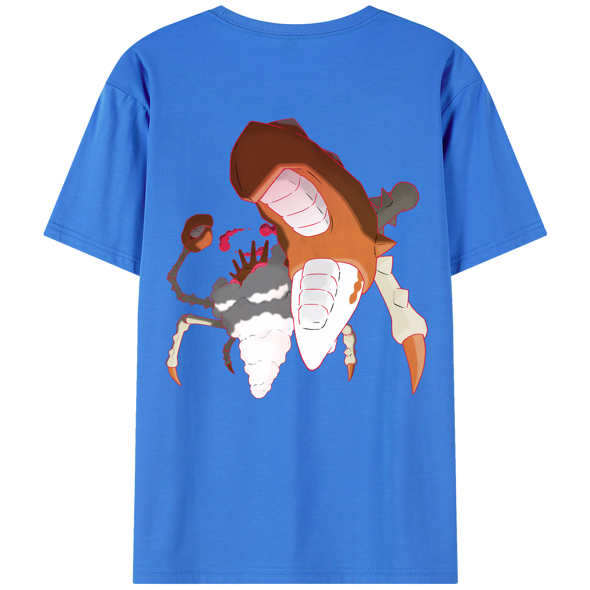 （画像用） ポケットモンスター Pokémon 綿100％ メンズ半袖Tシャツ（バックプリント） 通気性