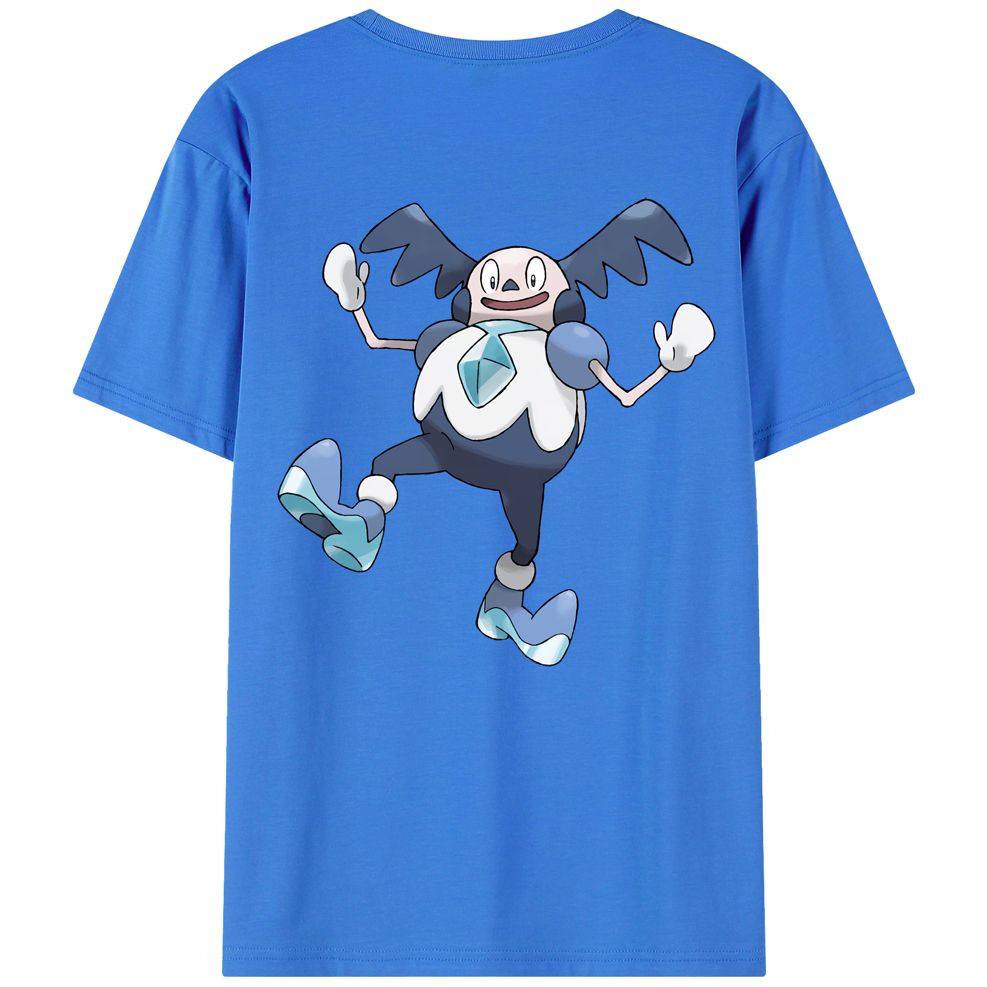 （画像用） ポケットモンスター Pokémon 綿100％ メンズ半袖Tシャツ（バックプリント） 通気性