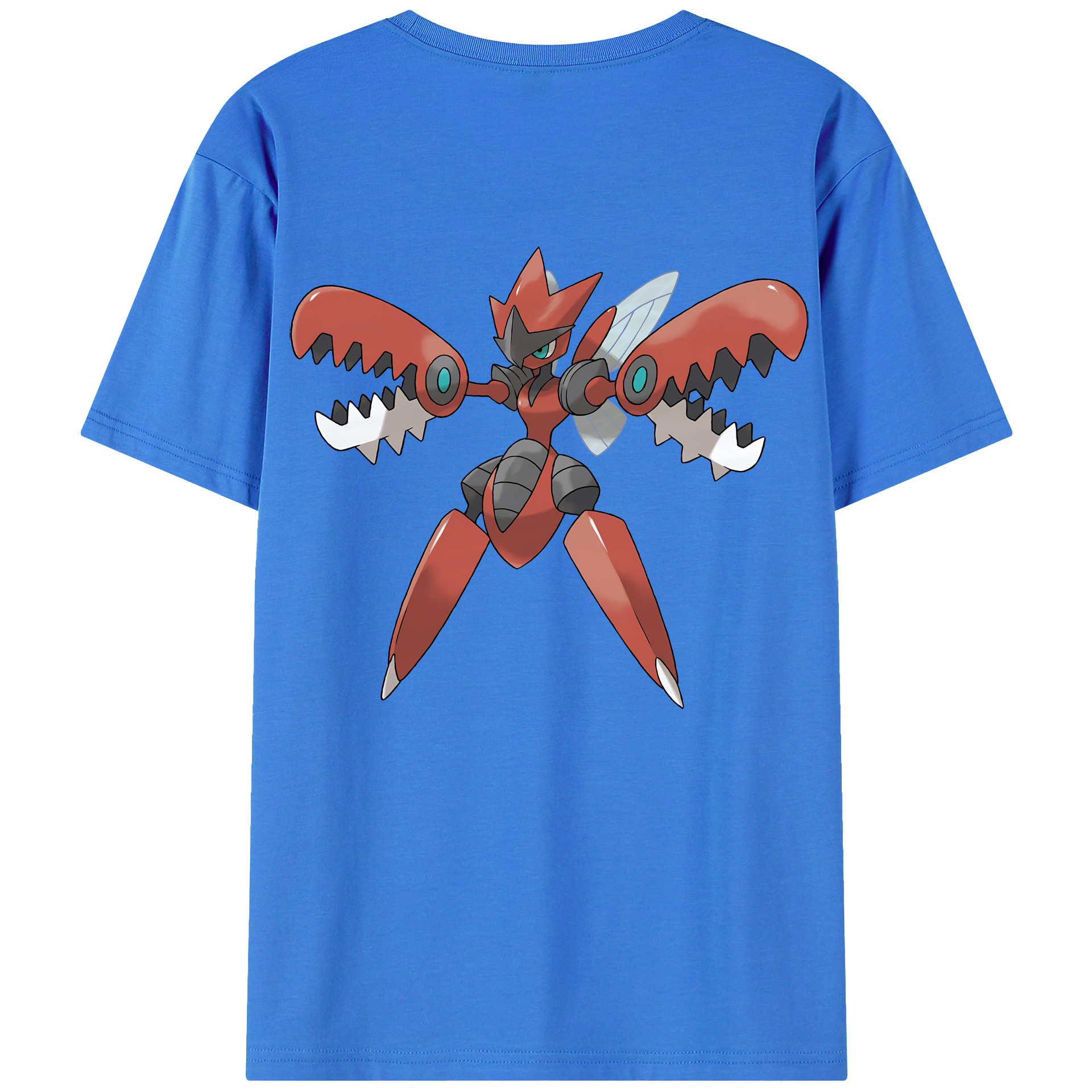 （画像用） ポケットモンスター Pokémon 綿100％ メンズ半袖Tシャツ（バックプリント） 通気性