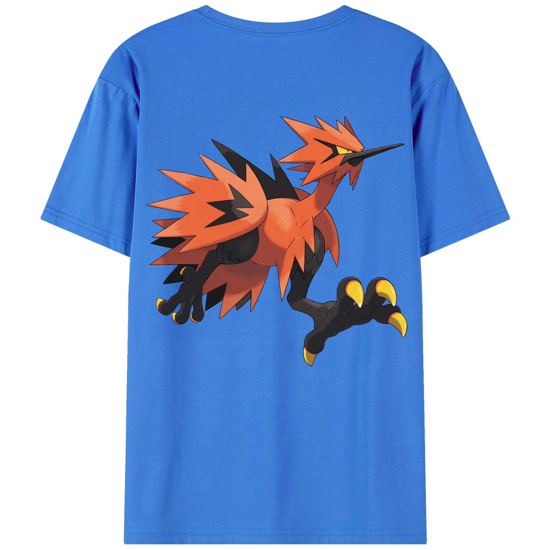 （画像用） ポケットモンスター Pokémon 綿100％ メンズ半袖Tシャツ（バックプリント） 通気性