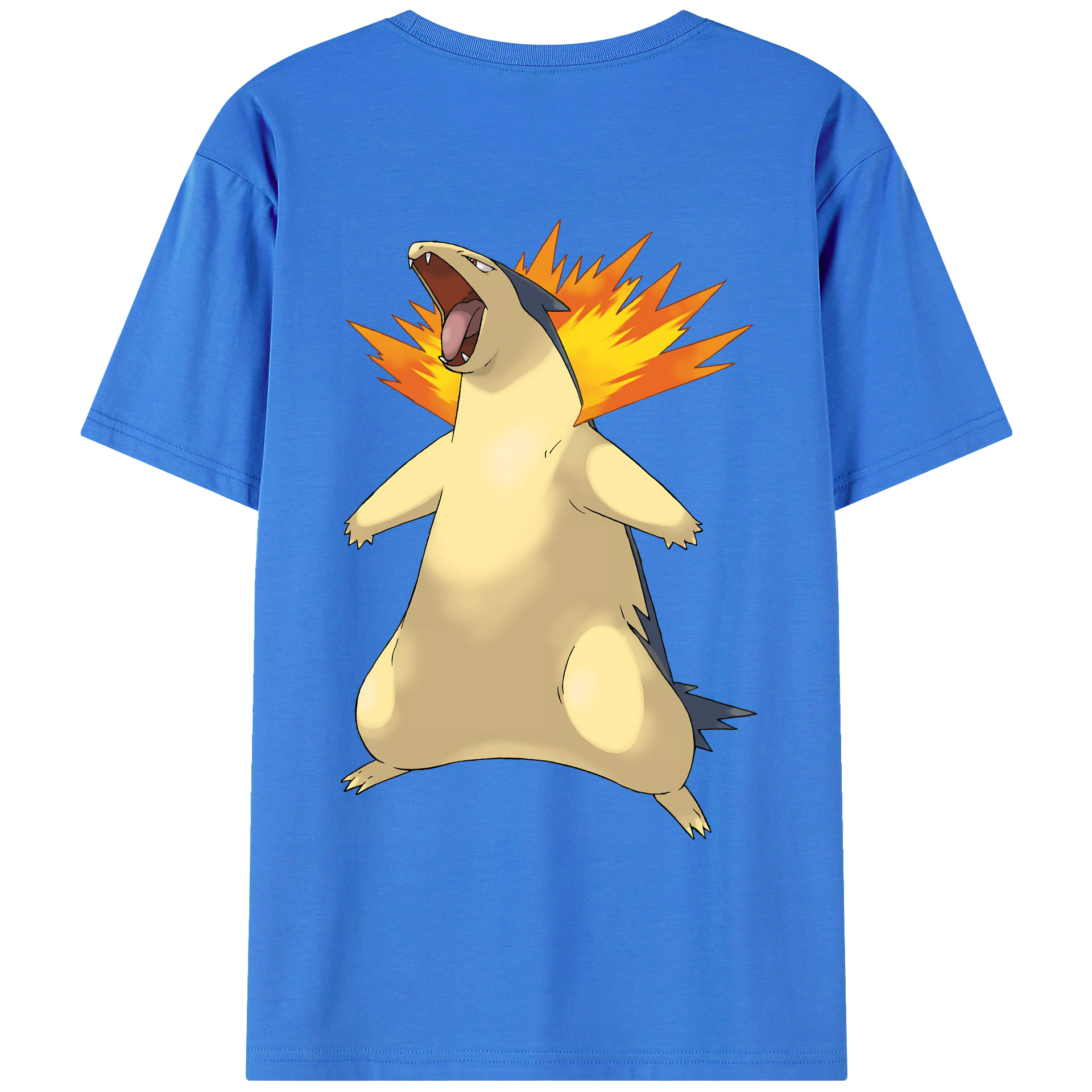 （画像用） ポケットモンスター Pokémon 綿100％ メンズ半袖Tシャツ（バックプリント） 通気性