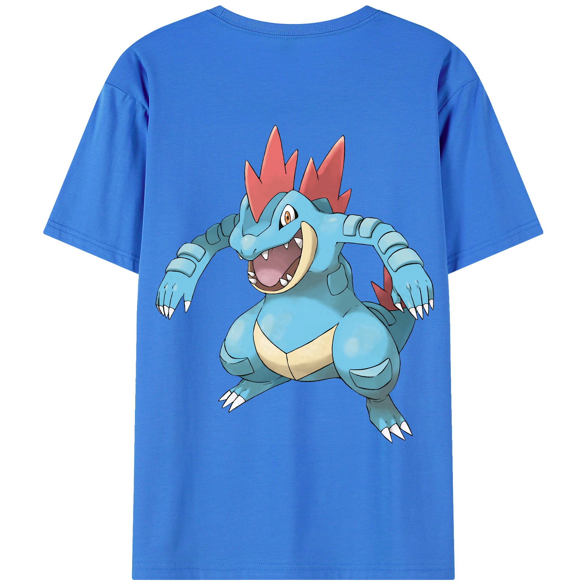 （画像用） ポケットモンスター Pokémon 綿100％ メンズ半袖Tシャツ（バックプリント） 通気性