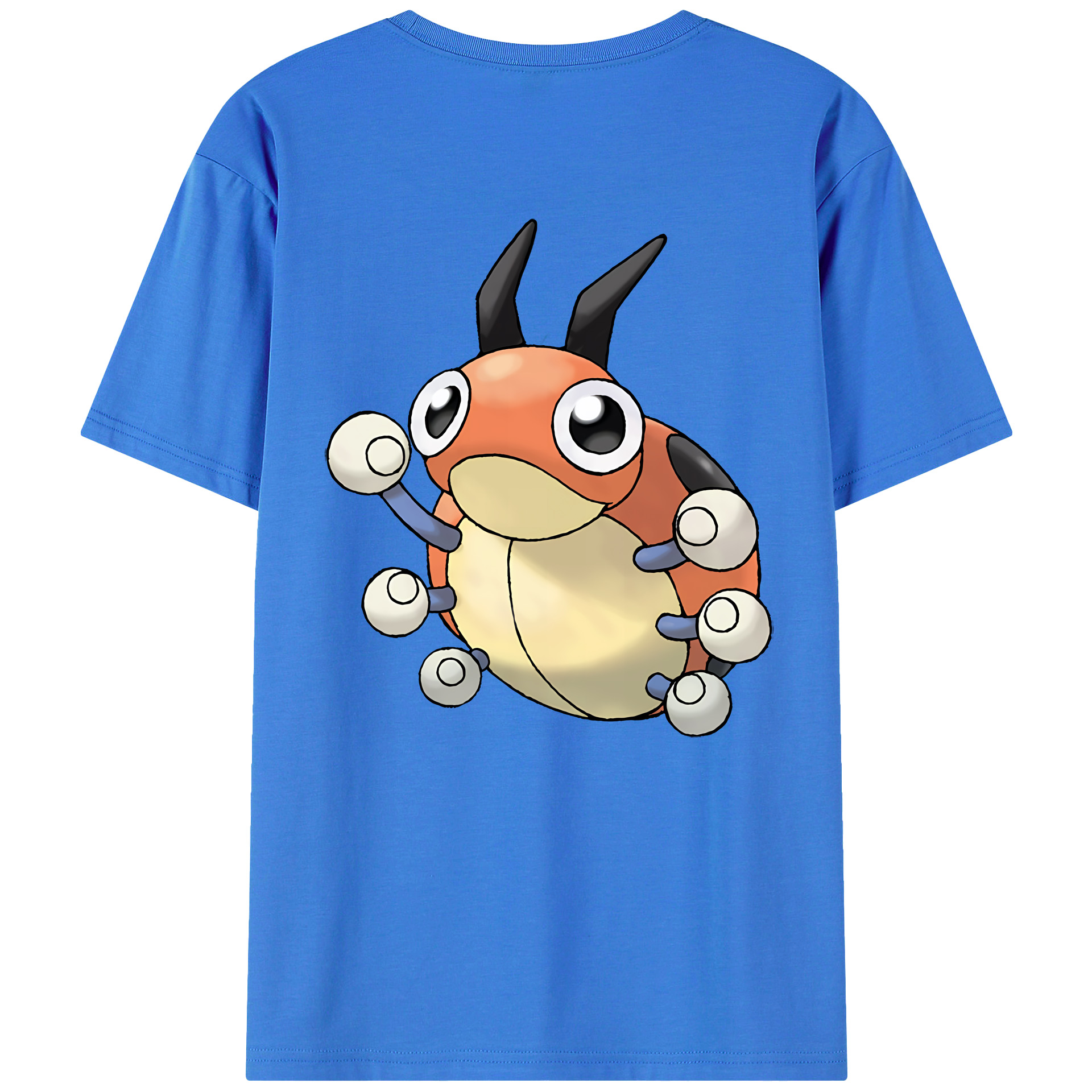 （画像用） ポケットモンスター Pokémon 綿100％ メンズ半袖Tシャツ（バックプリント） 通気性