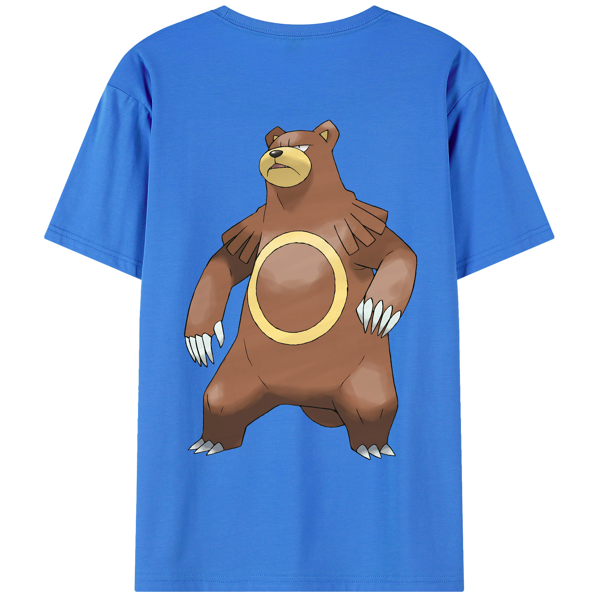 （画像用） ポケットモンスター Pokémon 綿100％ メンズ半袖Tシャツ（バックプリント） 通気性