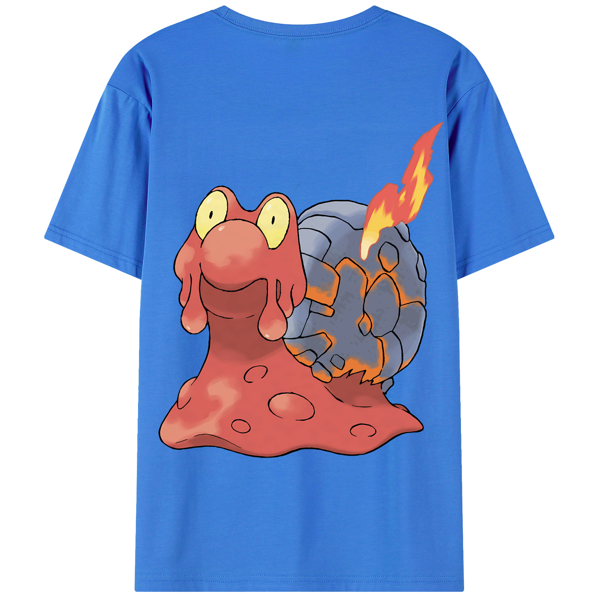 （画像用） ポケットモンスター Pokémon 綿100％ メンズ半袖Tシャツ（バックプリント） 通気性