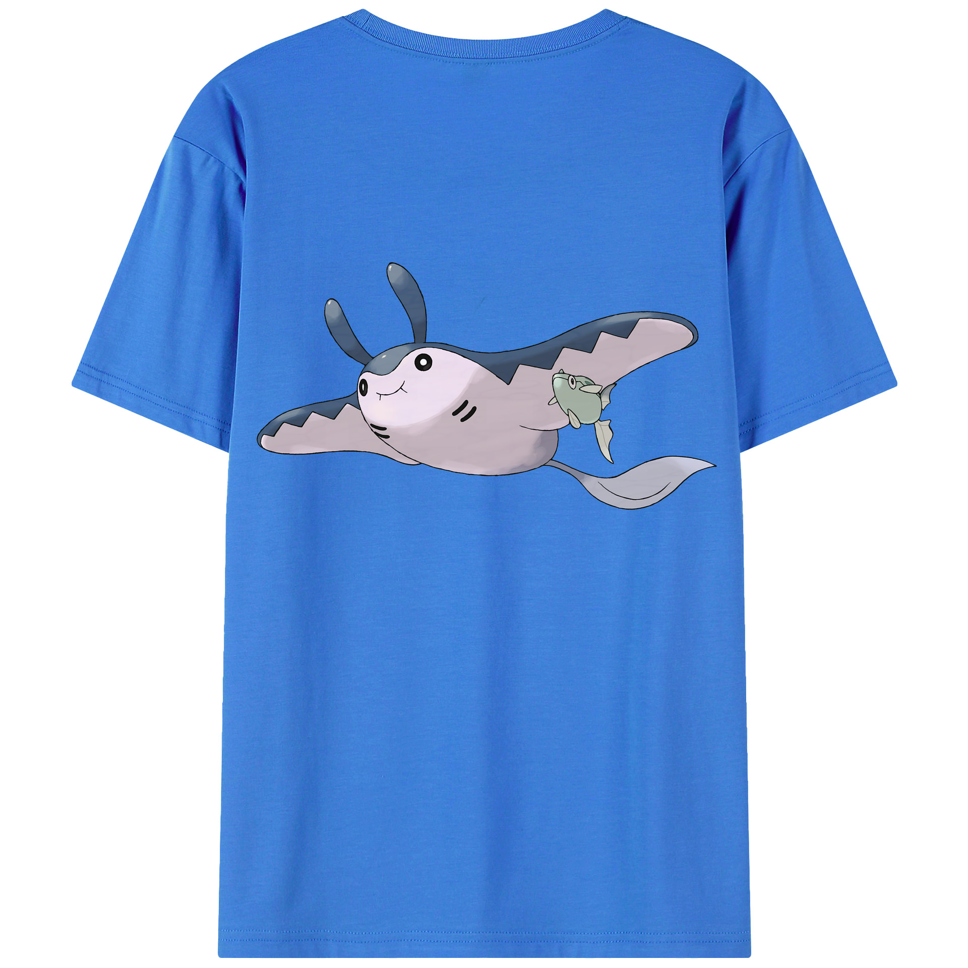 （画像用） ポケットモンスター Pokémon 綿100％ メンズ半袖Tシャツ（バックプリント） 通気性