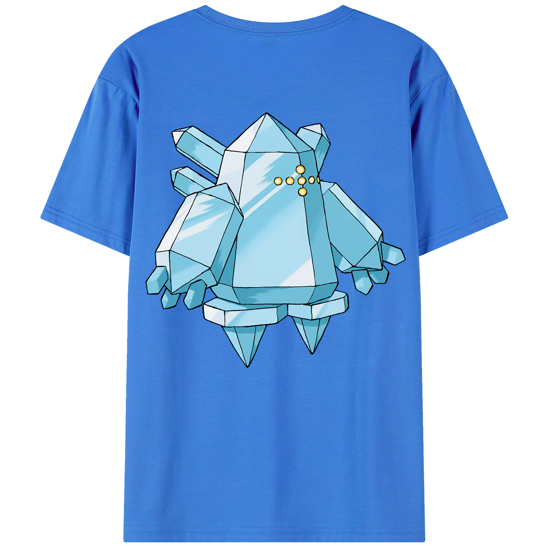 （画像用） ポケットモンスター Pokémon 綿100％ メンズ半袖Tシャツ（バックプリント） 通気性