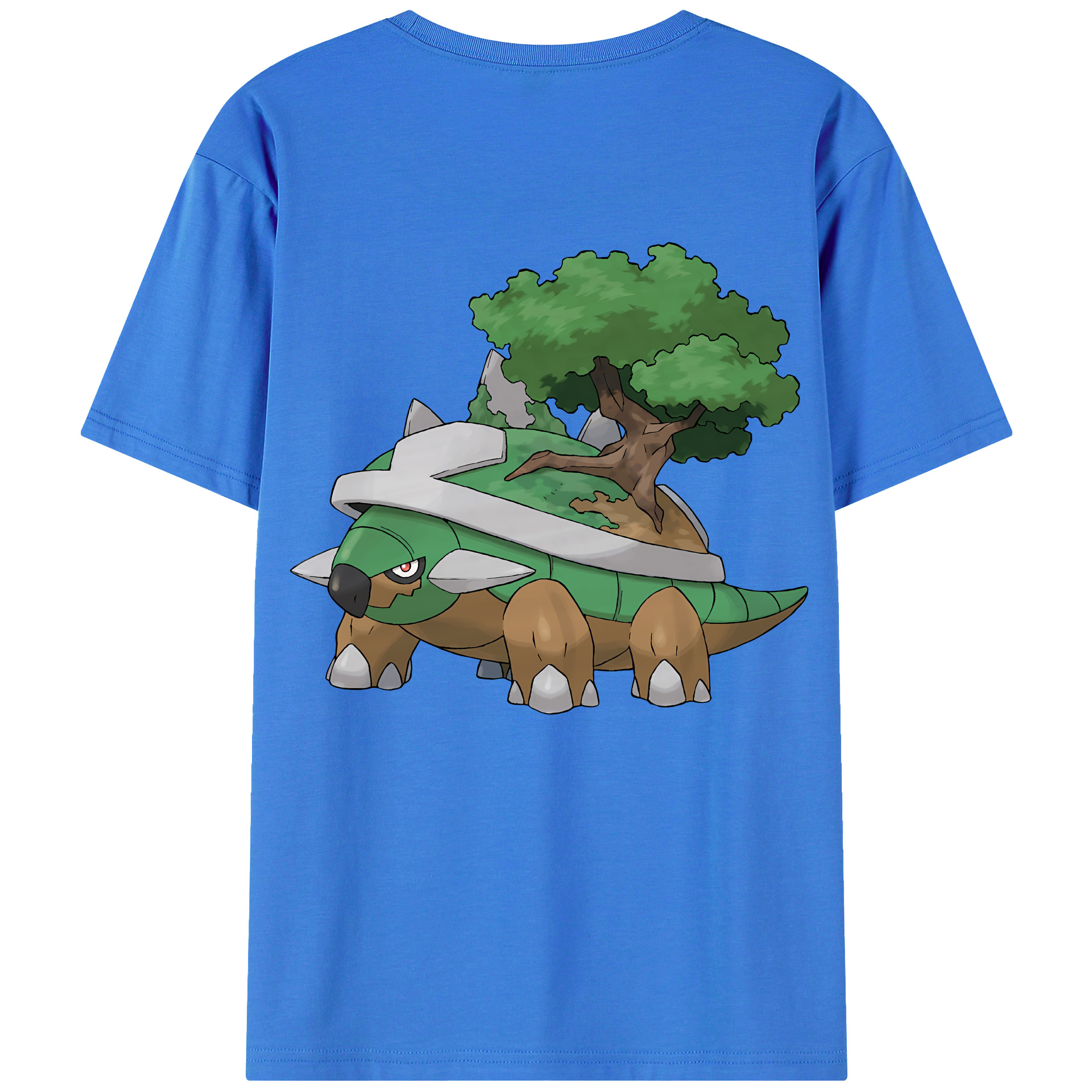 （画像用） ポケットモンスター Pokémon 綿100％ メンズ半袖Tシャツ（バックプリント） 通気性