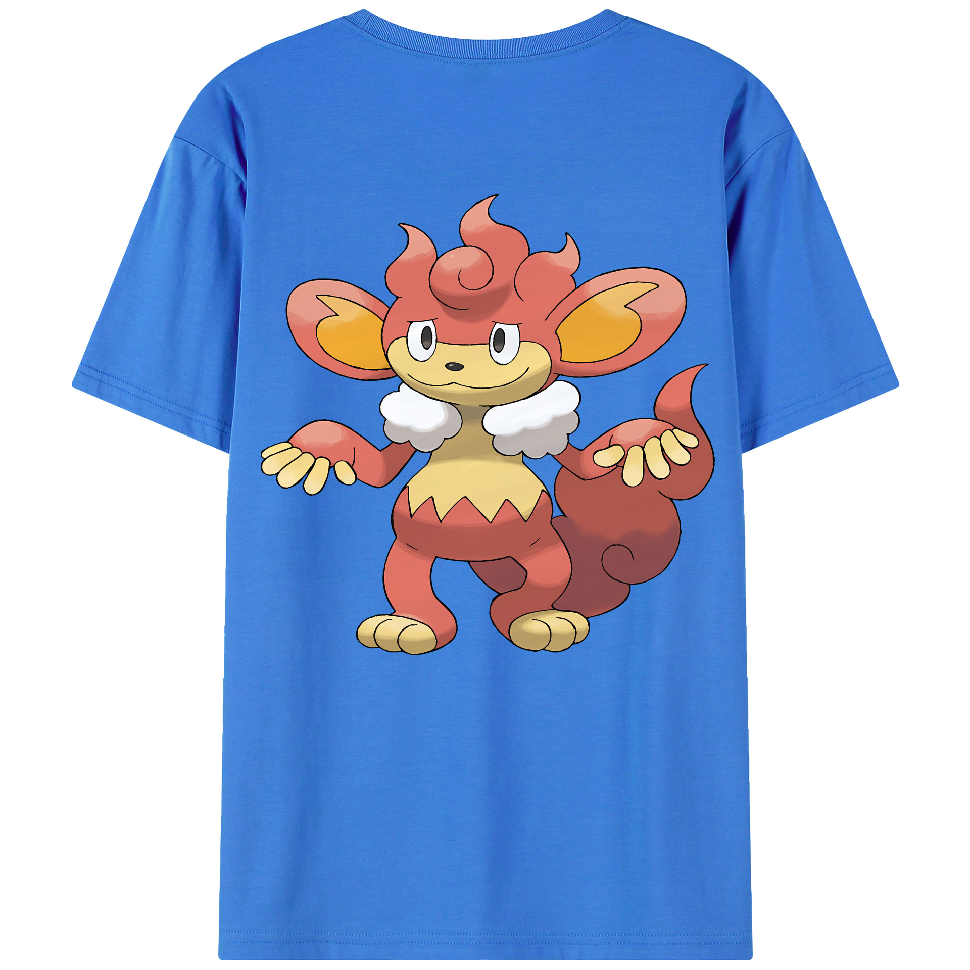 （画像用） ポケットモンスター Pokémon 綿100％ メンズ半袖Tシャツ（バックプリント） 通気性
