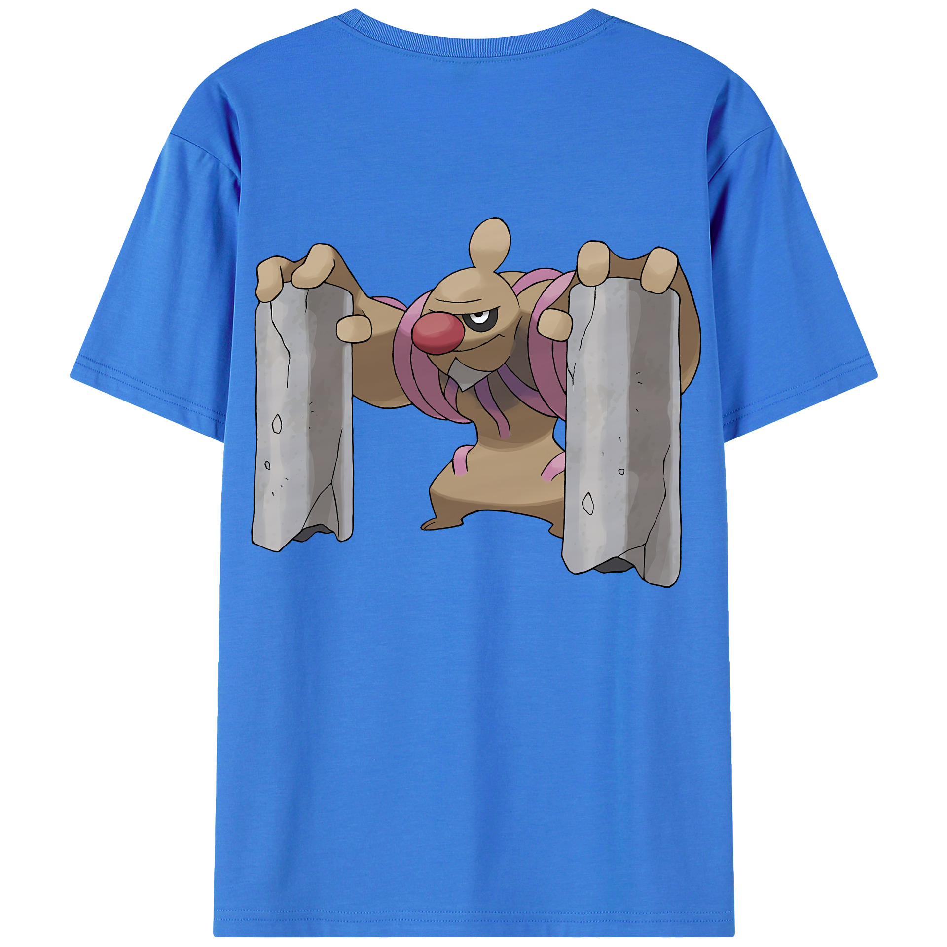 （画像用） ポケットモンスター Pokémon 綿100％ メンズ半袖Tシャツ（バックプリント） 通気性