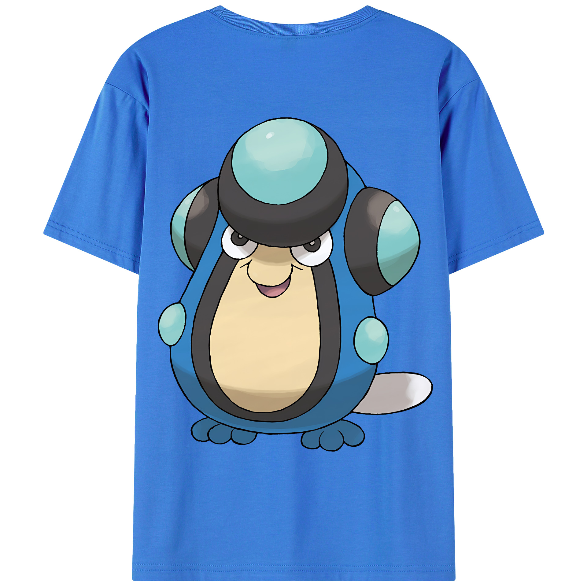 （画像用） ポケットモンスター Pokémon 綿100％ メンズ半袖Tシャツ（バックプリント） 通気性