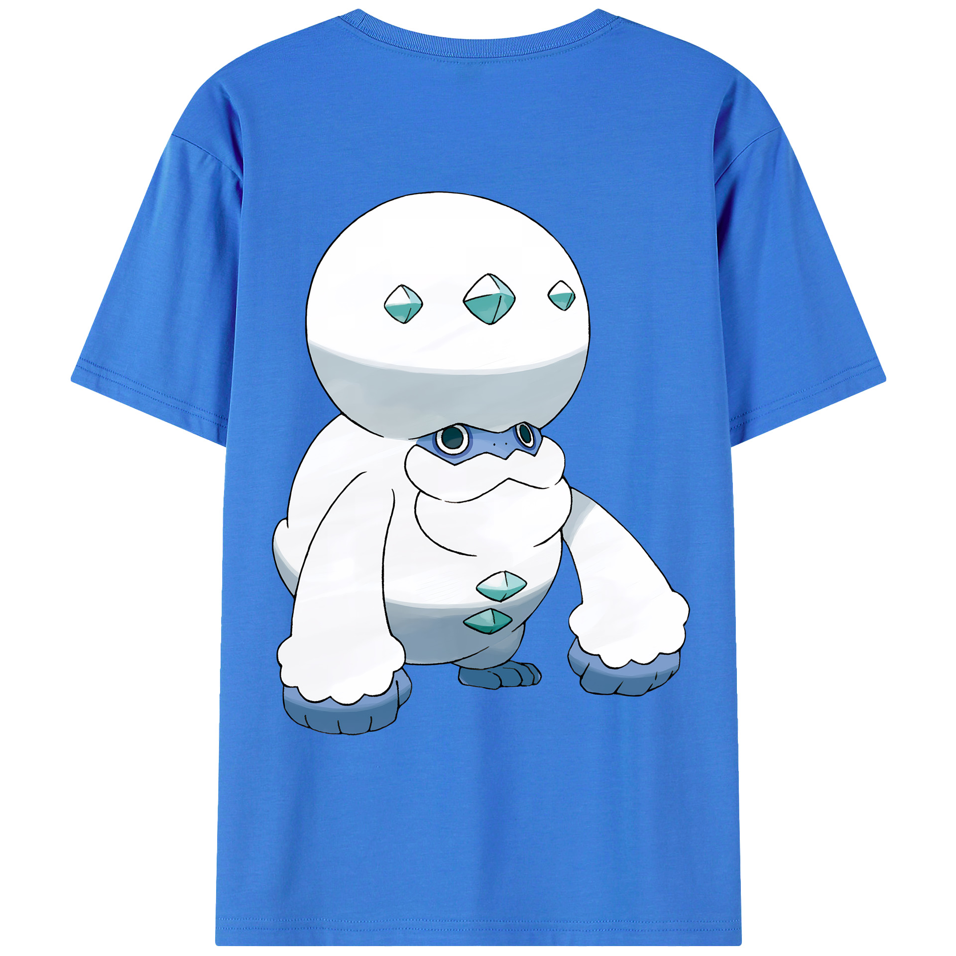 （画像用） ポケットモンスター Pokémon 綿100％ メンズ半袖Tシャツ（バックプリント） 通気性