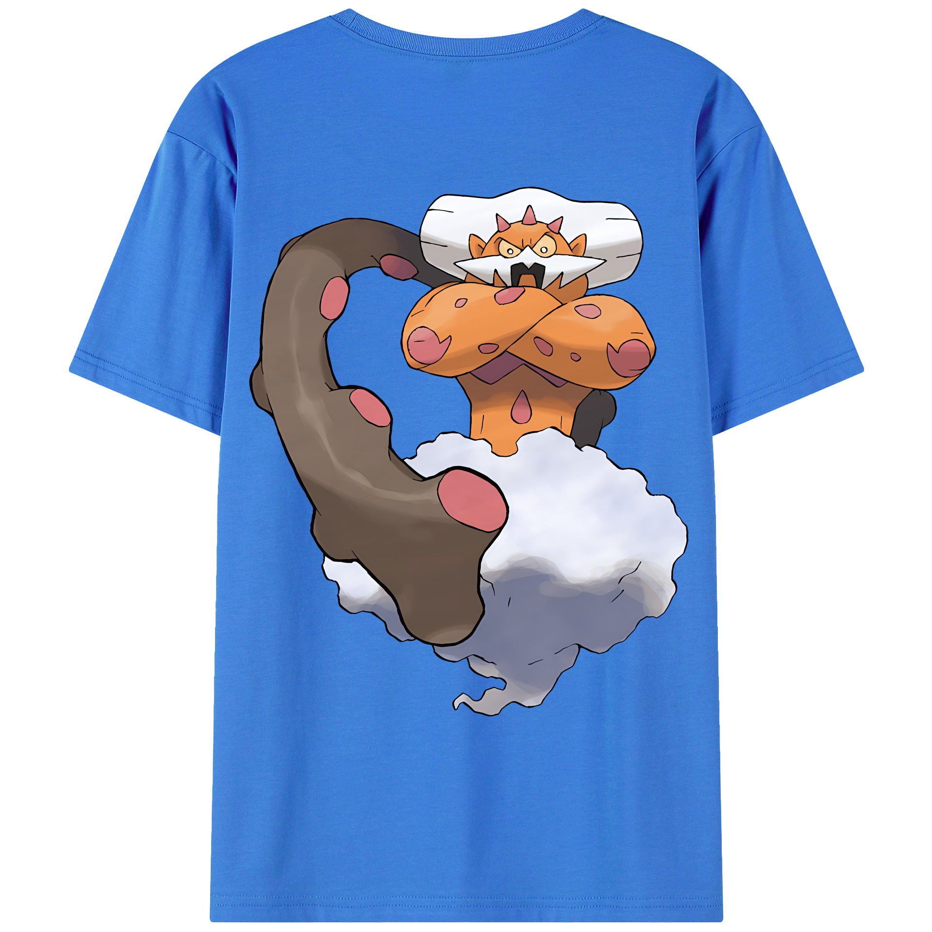 （画像用） ポケットモンスター Pokémon 綿100％ メンズ半袖Tシャツ（バックプリント） 通気性