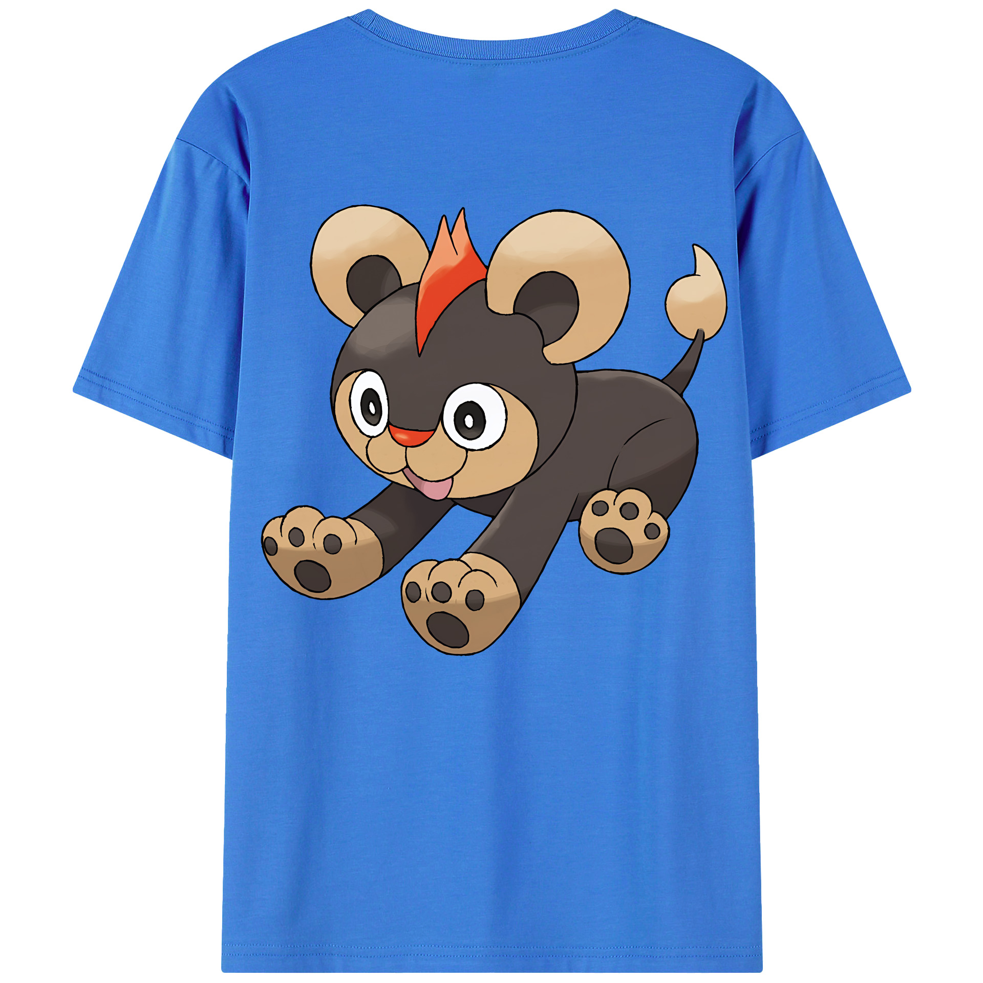 （画像用） ポケットモンスター Pokémon 綿100％ メンズ半袖Tシャツ（バックプリント） 通気性