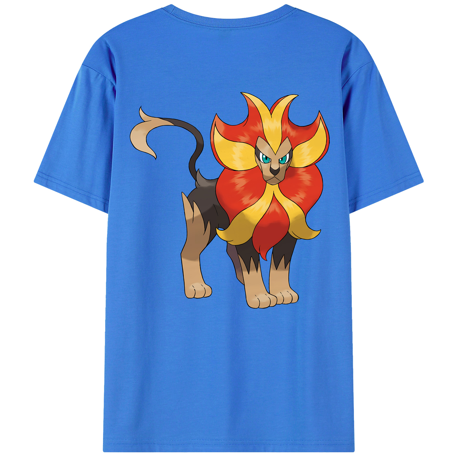 （画像用） ポケットモンスター Pokémon 綿100％ メンズ半袖Tシャツ（バックプリント） 通気性