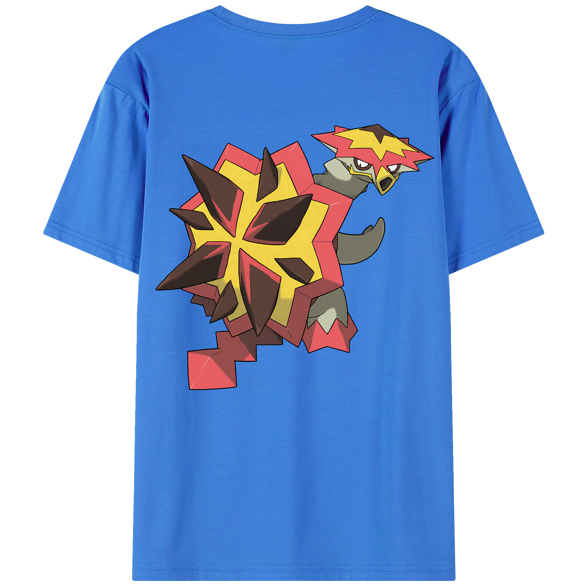 （画像用） ポケットモンスター Pokémon 綿100％ メンズ半袖Tシャツ（バックプリント） 通気性