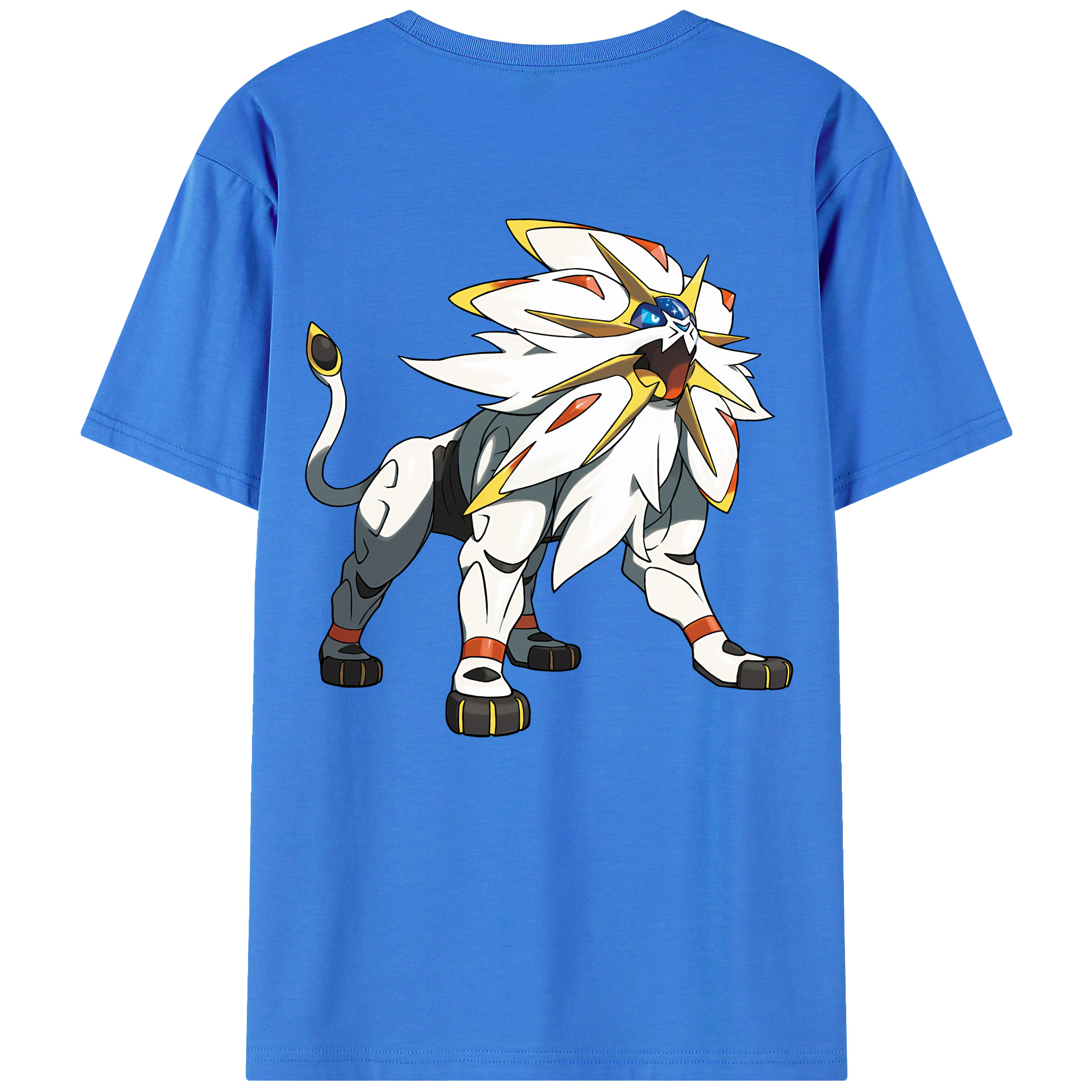（画像用） ポケットモンスター Pokémon 綿100％ メンズ半袖Tシャツ（バックプリント） 通気性