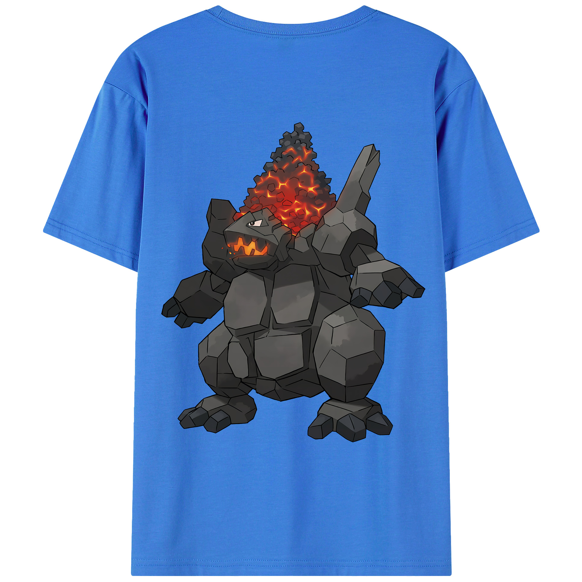 （画像用） ポケットモンスター Pokémon 綿100％ メンズ半袖Tシャツ（バックプリント） 通気性