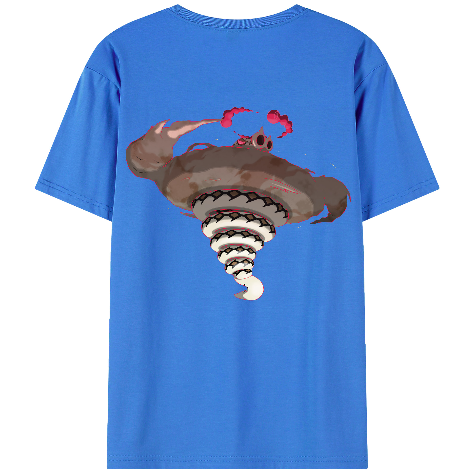 （画像用） ポケットモンスター Pokémon 綿100％ メンズ半袖Tシャツ（バックプリント） 通気性