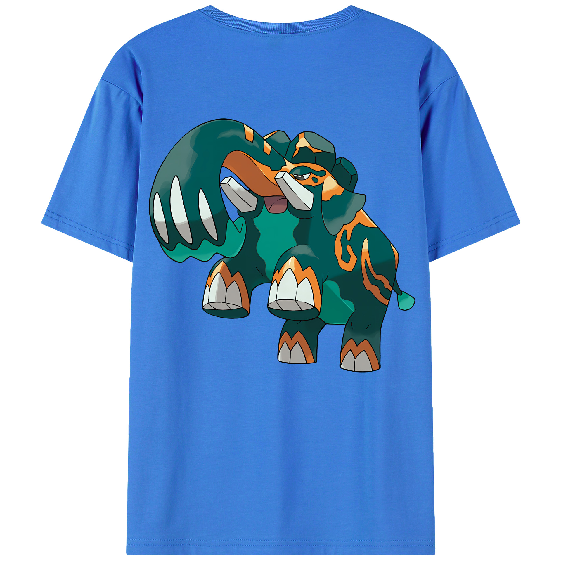 （画像用） ポケットモンスター Pokémon 綿100％ メンズ半袖Tシャツ（バックプリント） 通気性