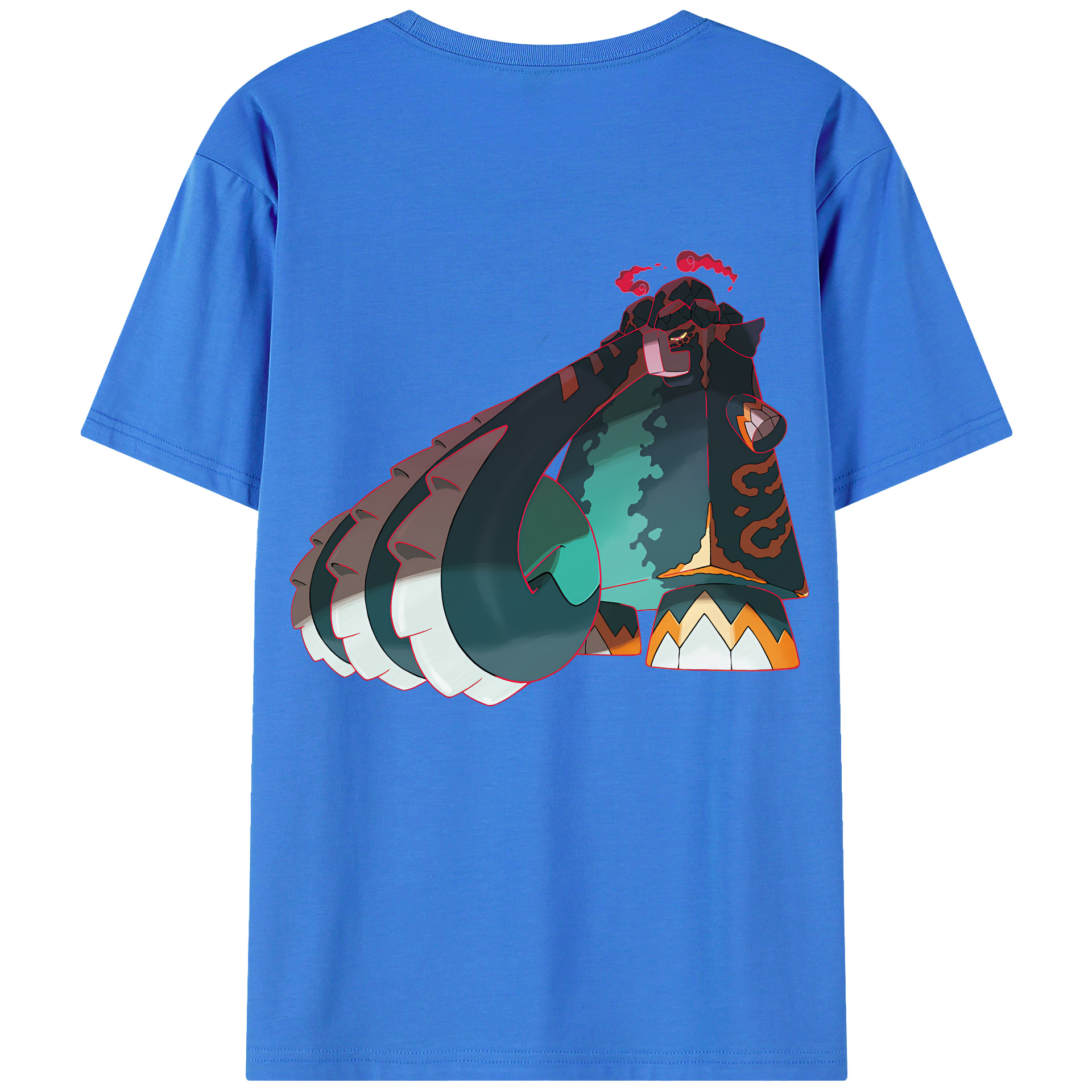 （画像用） ポケットモンスター Pokémon 綿100％ メンズ半袖Tシャツ（バックプリント） 通気性