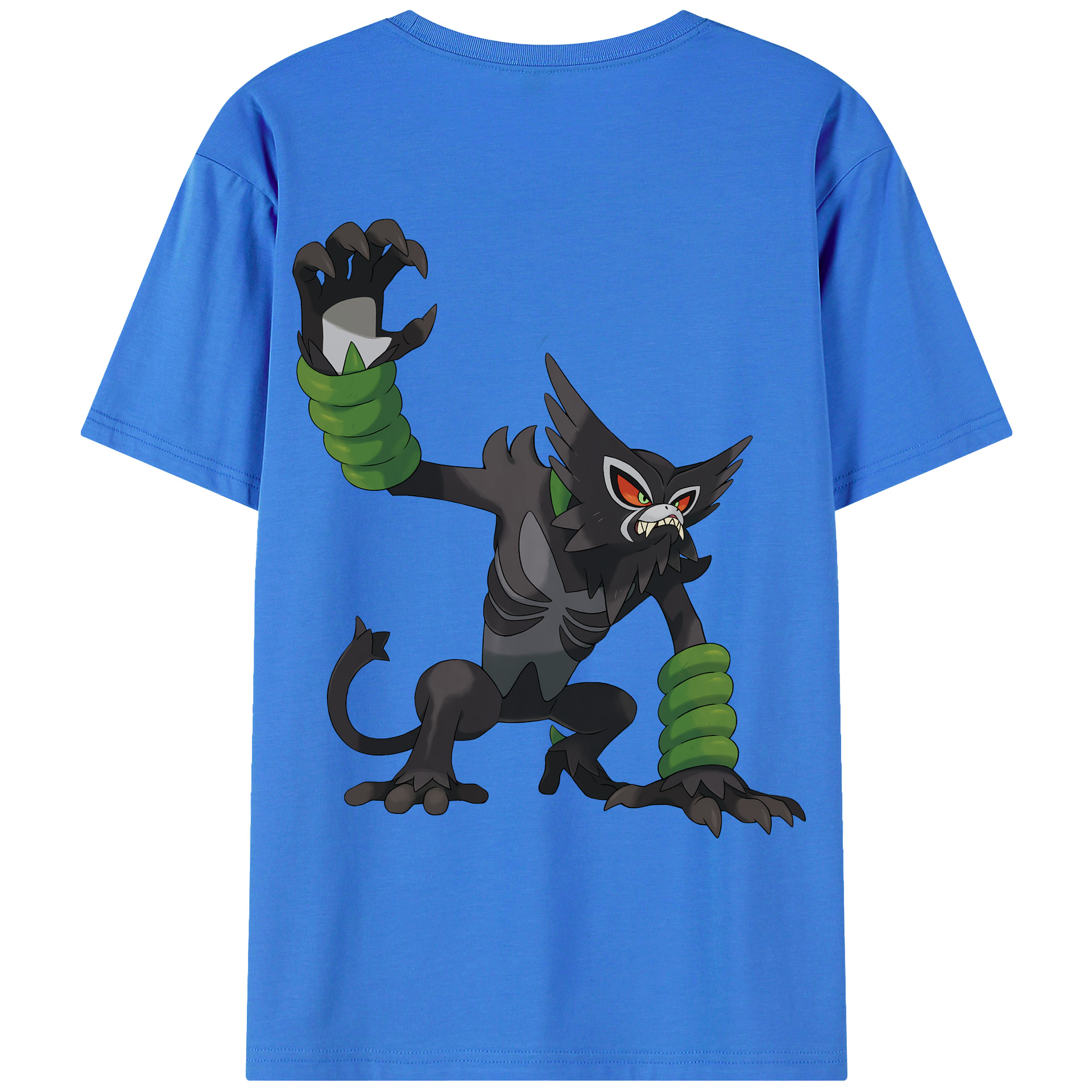 （画像用） ポケットモンスター Pokémon 綿100％ メンズ半袖Tシャツ（バックプリント） 通気性