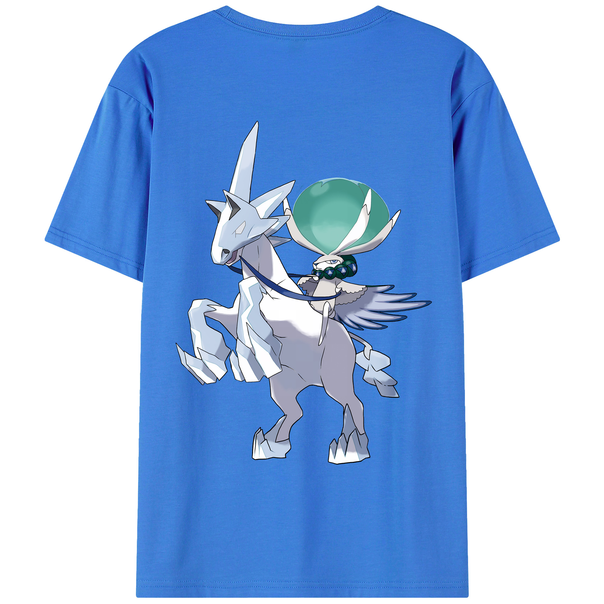 （画像用） ポケットモンスター Pokémon 綿100％ メンズ半袖Tシャツ（バックプリント） 通気性