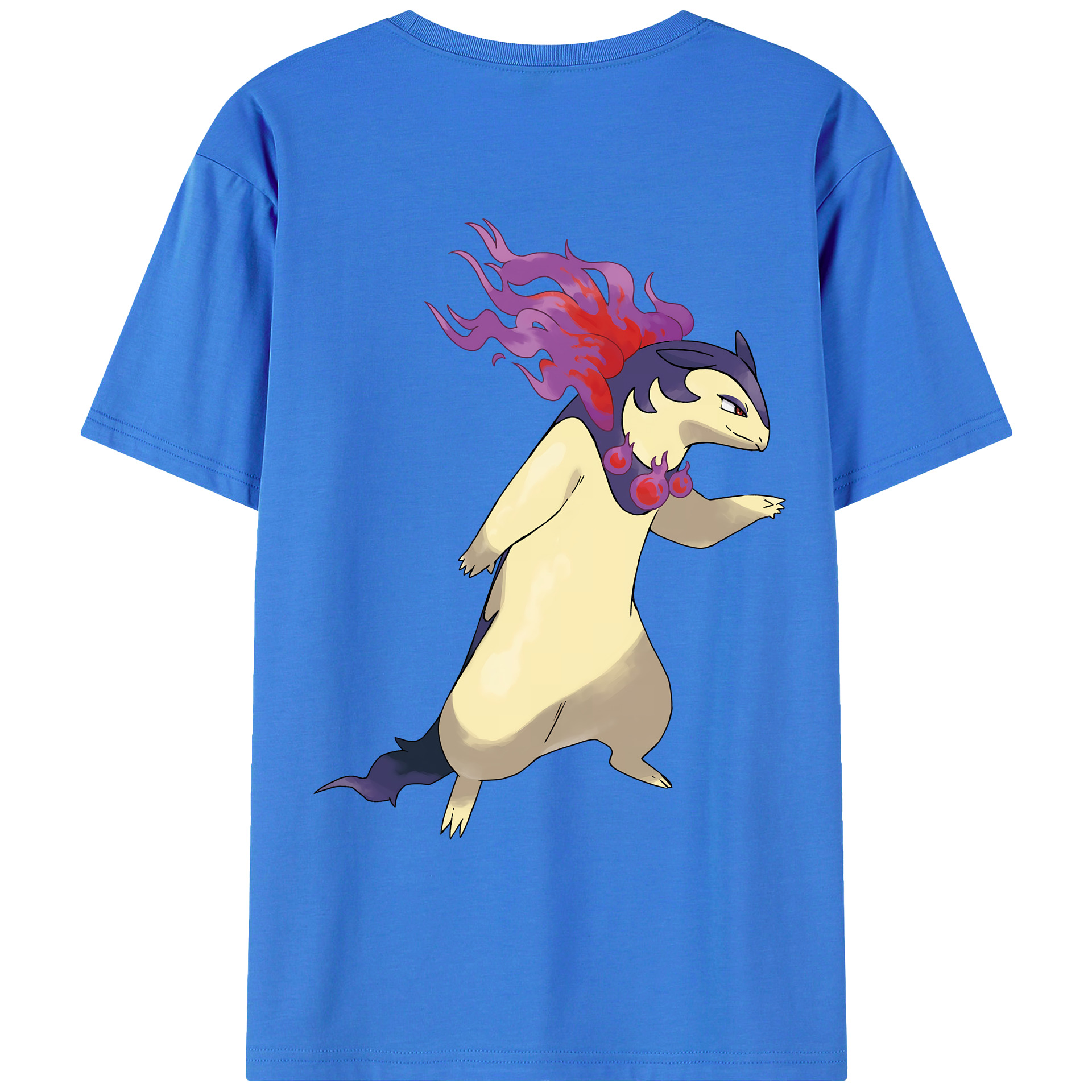 （画像用） ポケットモンスター Pokémon 綿100％ メンズ半袖Tシャツ（バックプリント） 通気性