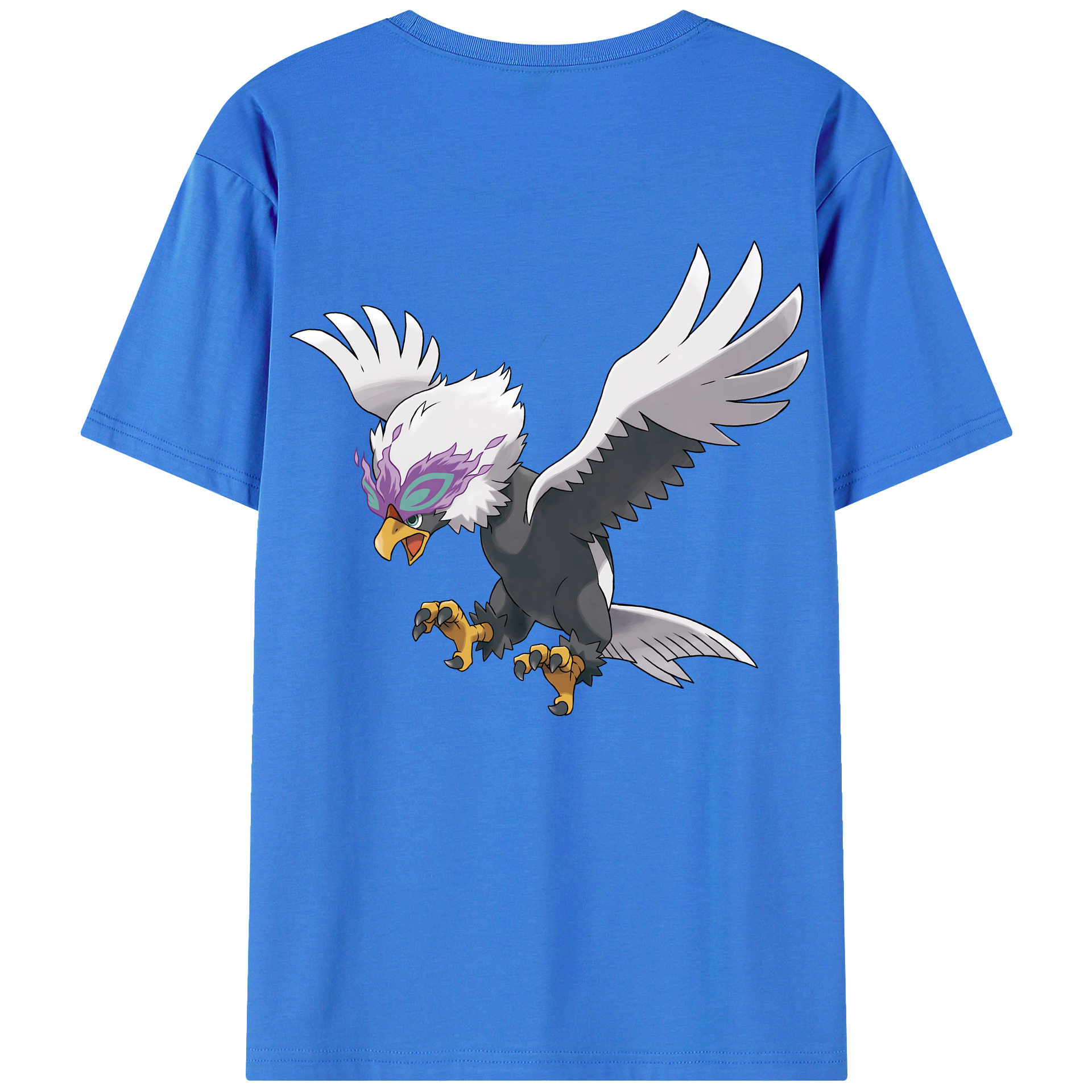 （画像用） ポケットモンスター Pokémon 綿100％ メンズ半袖Tシャツ（バックプリント） 通気性