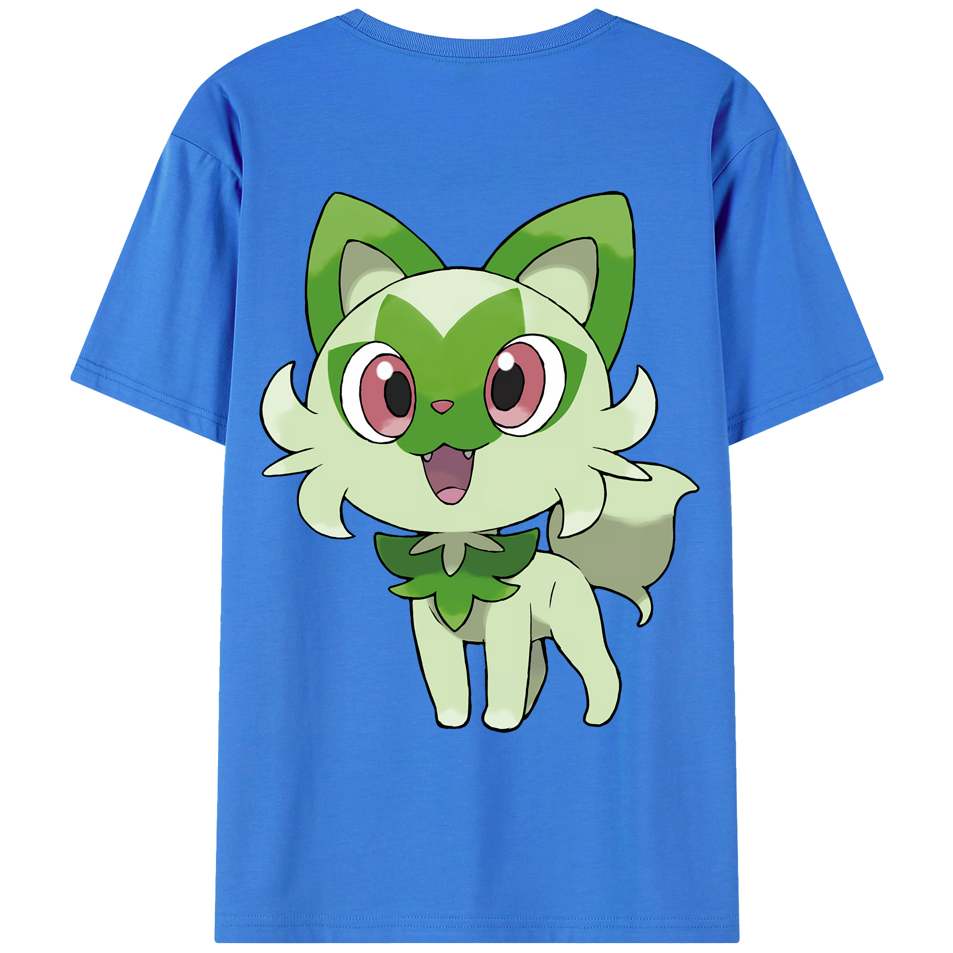 （画像用） ポケットモンスター Pokémon 綿100％ メンズ半袖Tシャツ（バックプリント） 通気性