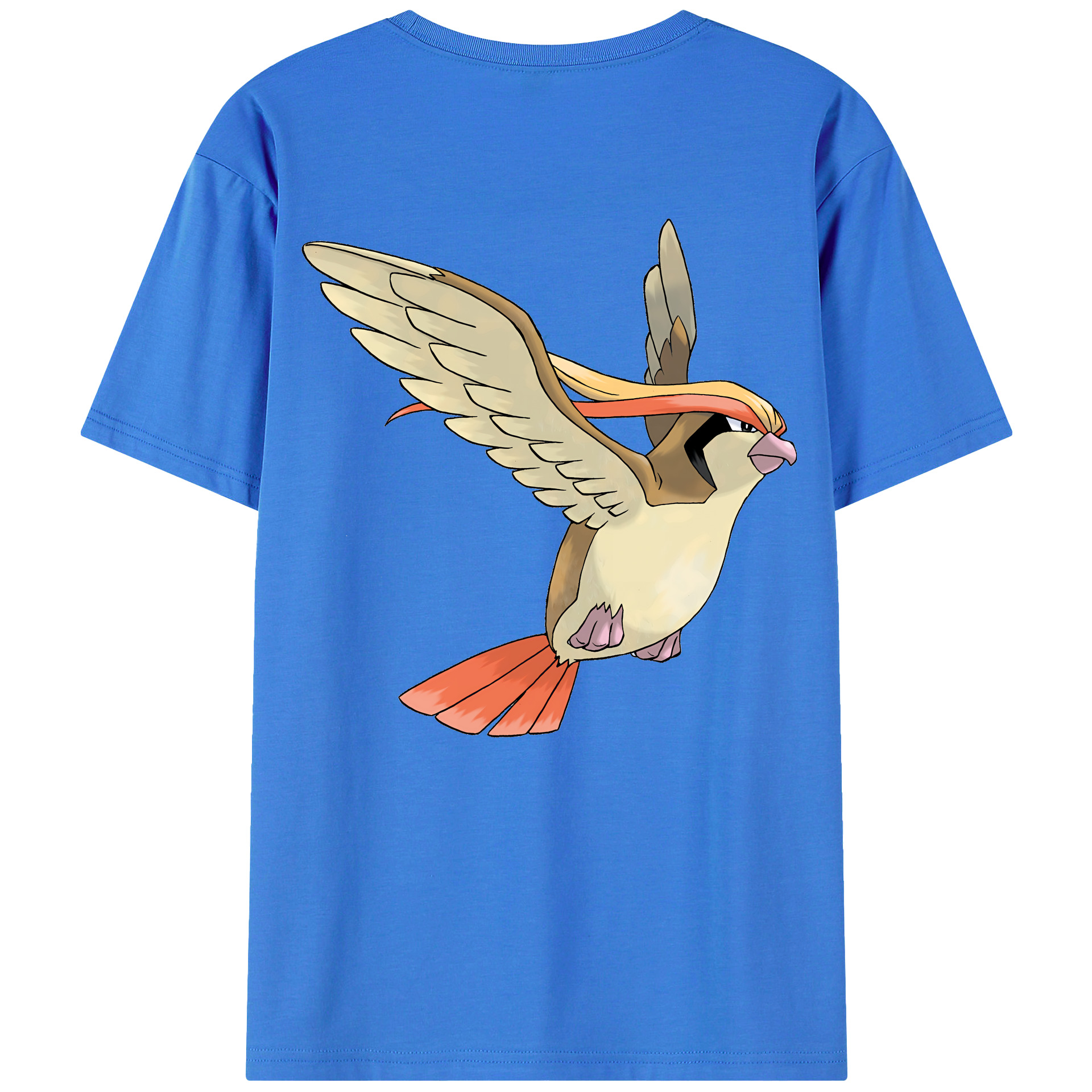 （画像用） ポケットモンスター Pokémon 綿100％ メンズ半袖Tシャツ（バックプリント） 通気性