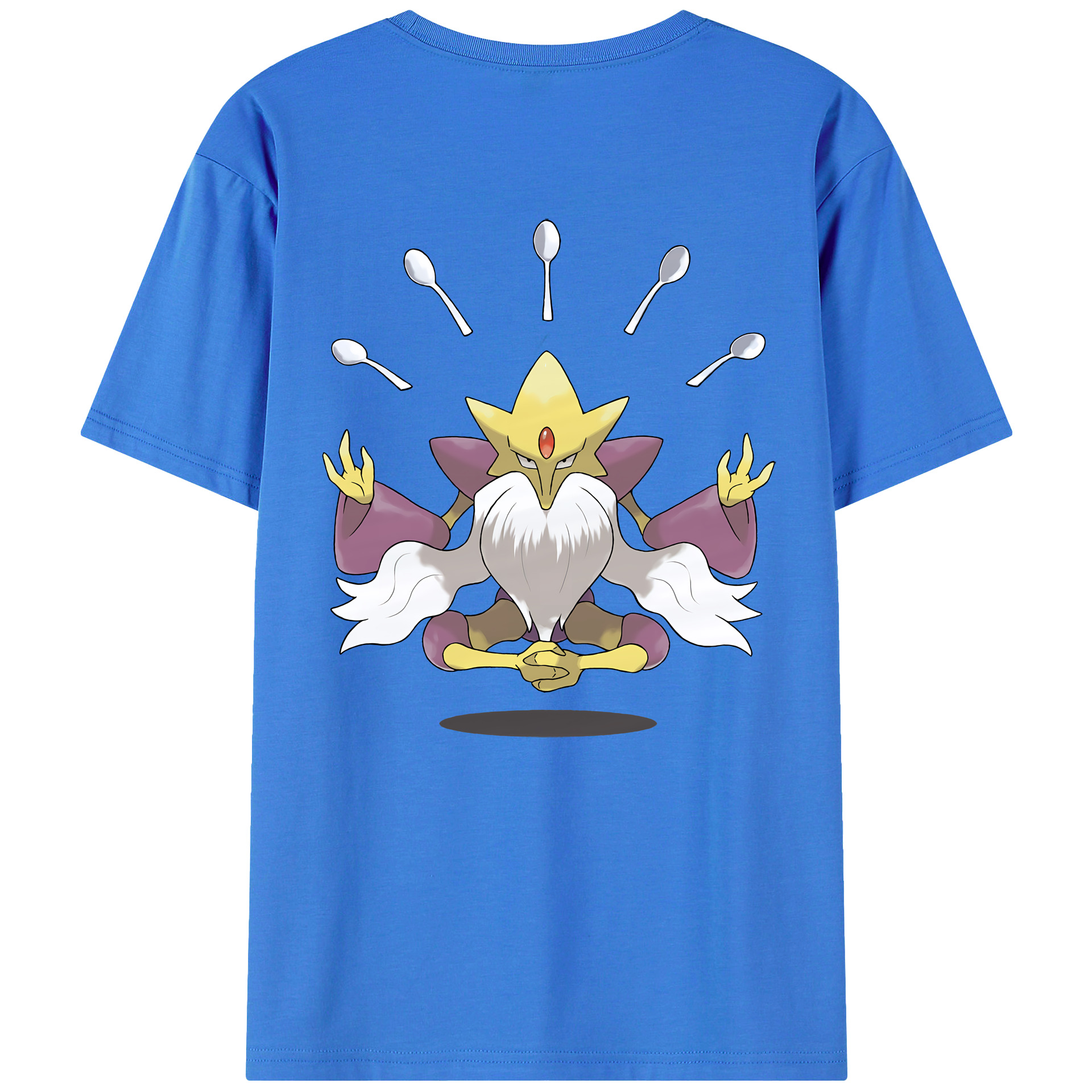（画像用） ポケットモンスター Pokémon 綿100％ メンズ半袖Tシャツ（バックプリント） 通気性