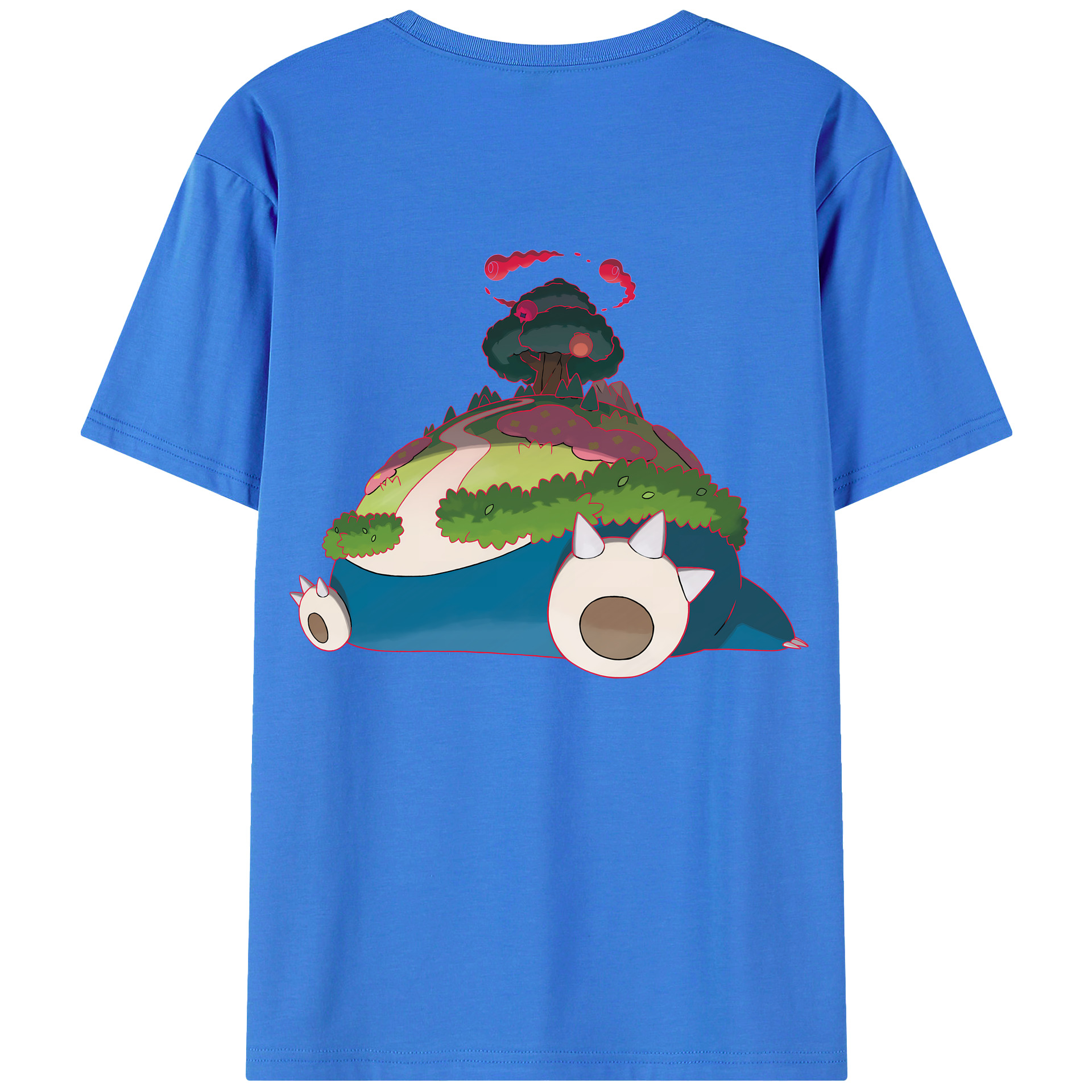 （画像用） ポケットモンスター Pokémon 綿100％ メンズ半袖Tシャツ（バックプリント） 通気性