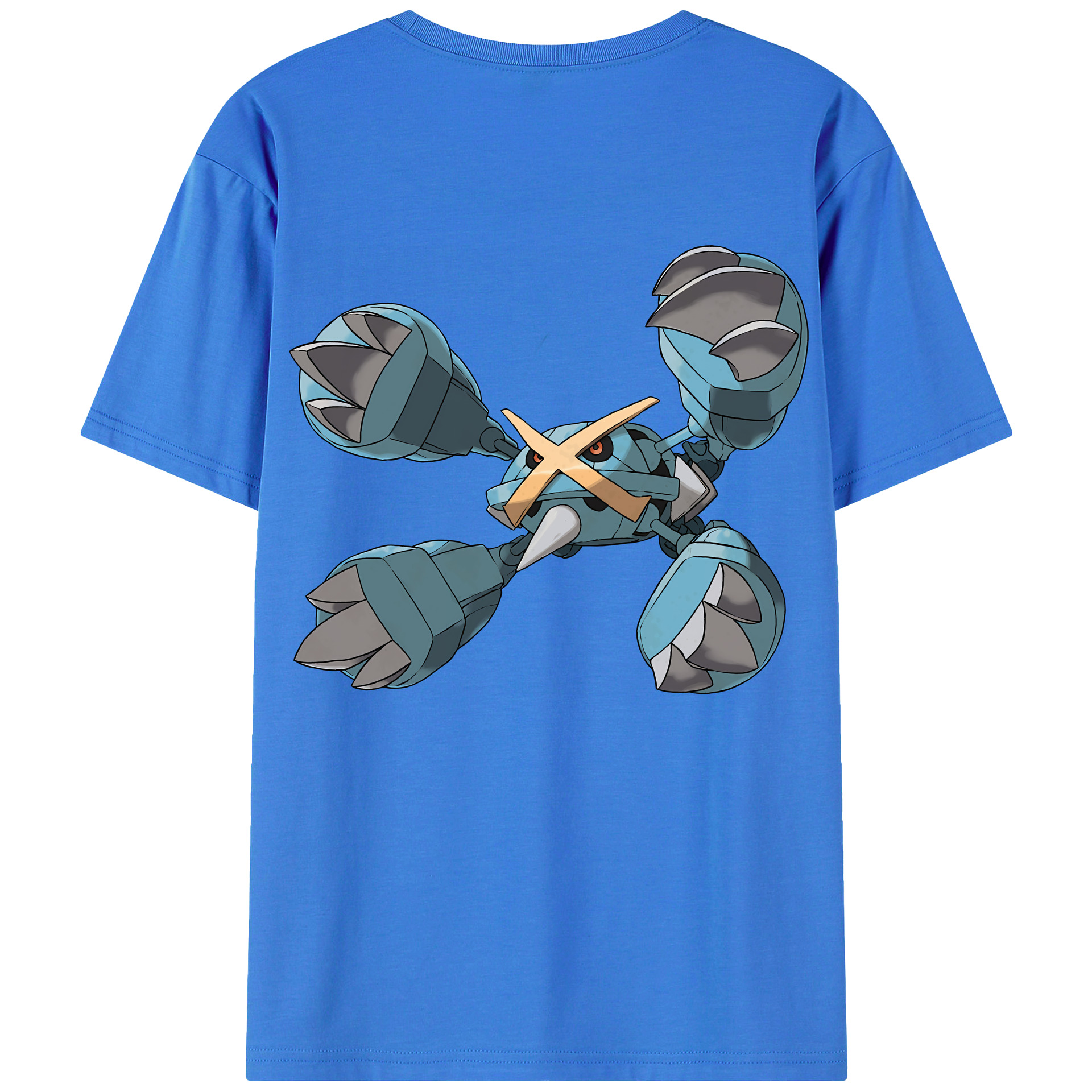 （画像用） ポケットモンスター Pokémon 綿100％ メンズ半袖Tシャツ（バックプリント） 通気性