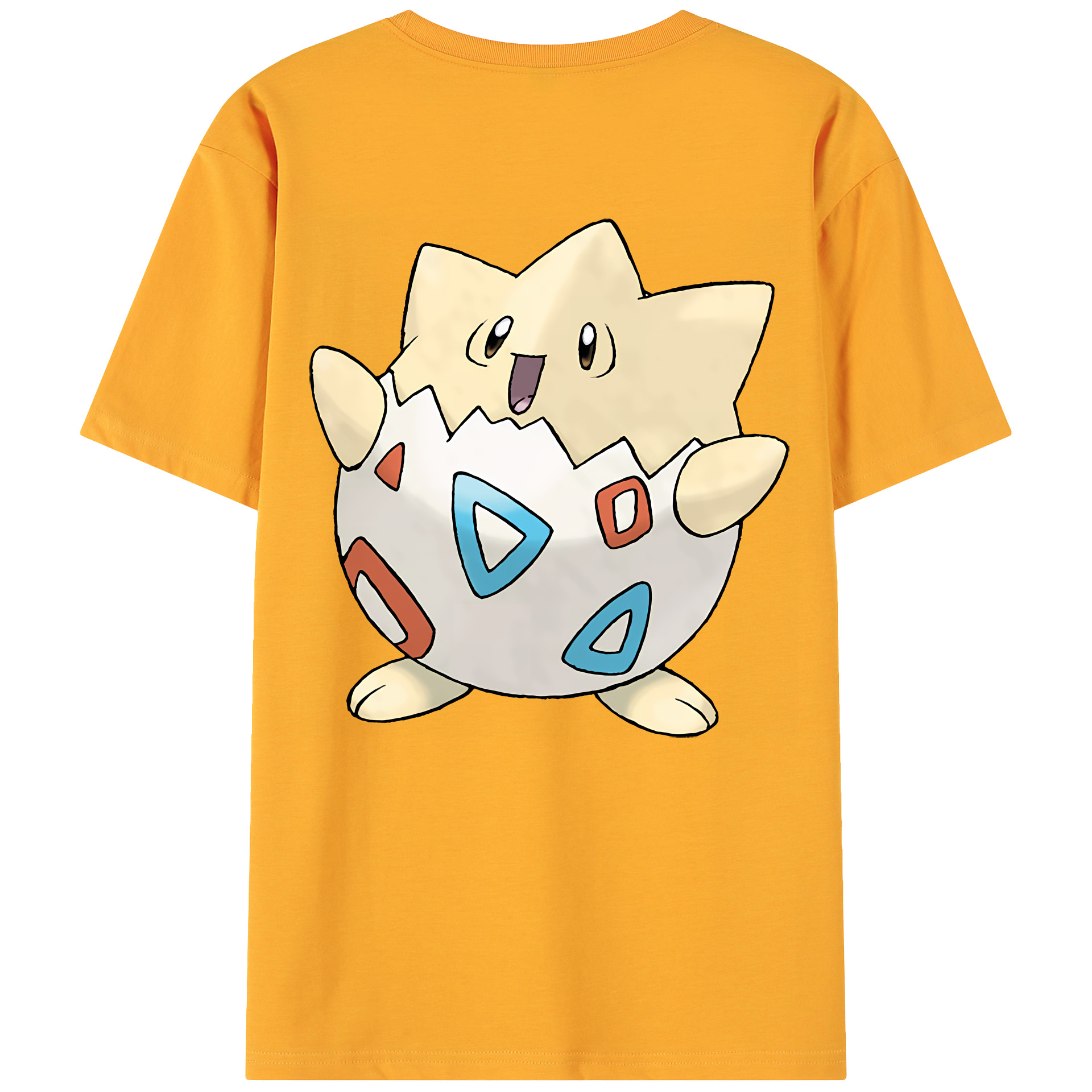 （画像用） ポケットモンスター Pokémon 綿100％ メンズ半袖Tシャツ（バックプリント） 通気性
