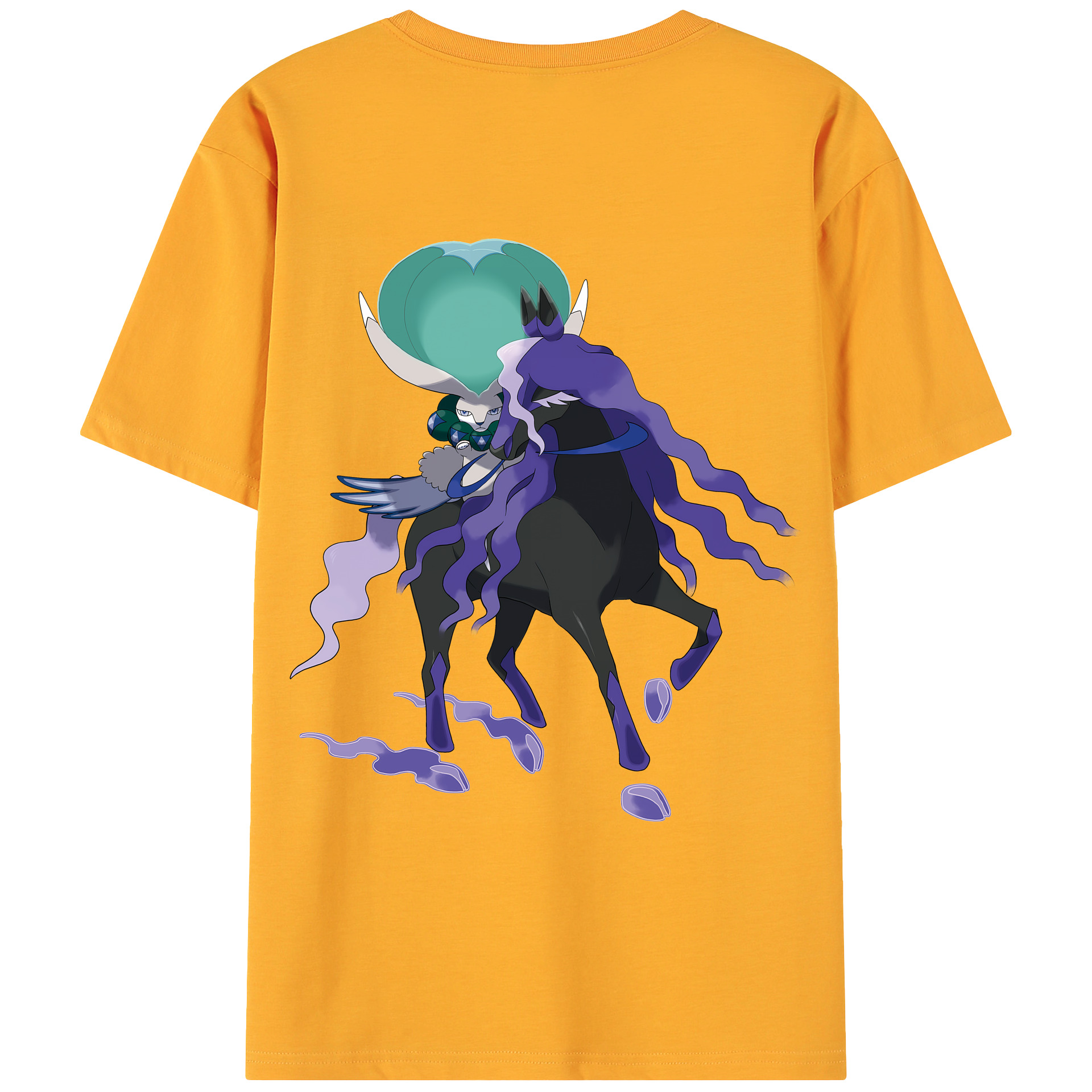 （画像用） ポケットモンスター Pokémon 綿100％ メンズ半袖Tシャツ（バックプリント） 通気性