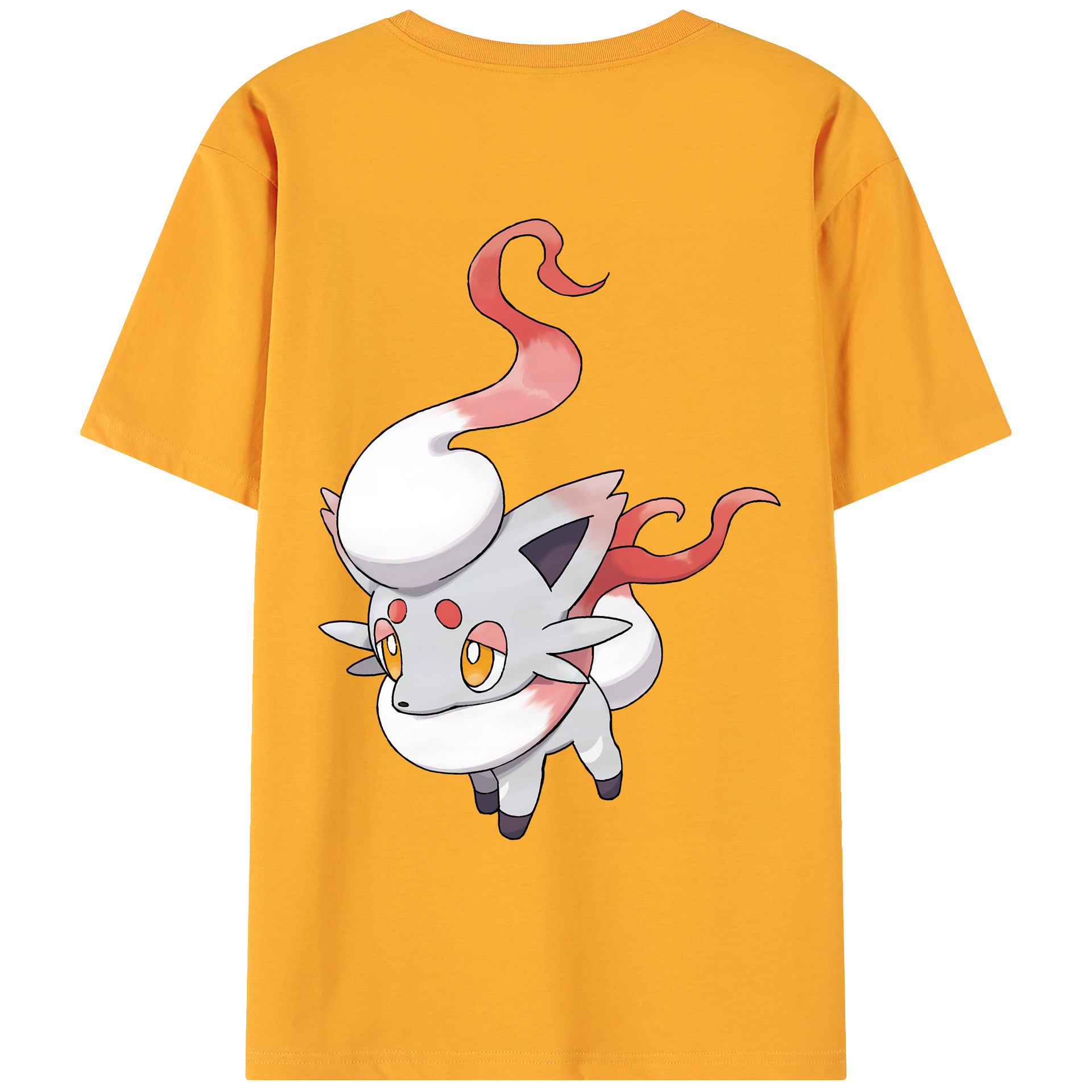 （画像用） ポケットモンスター Pokémon 綿100％ メンズ半袖Tシャツ（バックプリント） 通気性