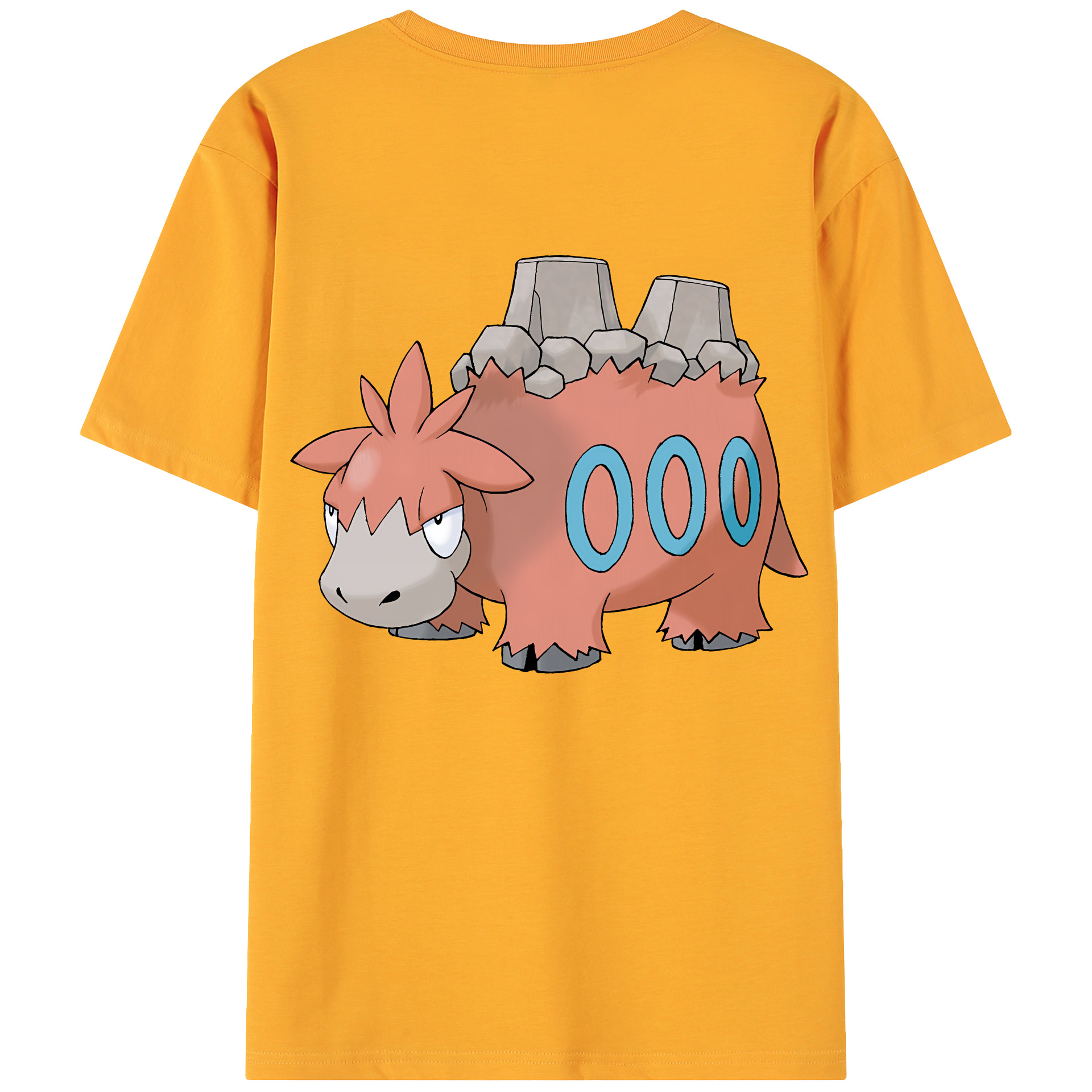 （画像用） ポケットモンスター Pokémon 綿100％ メンズ半袖Tシャツ（バックプリント） 通気性